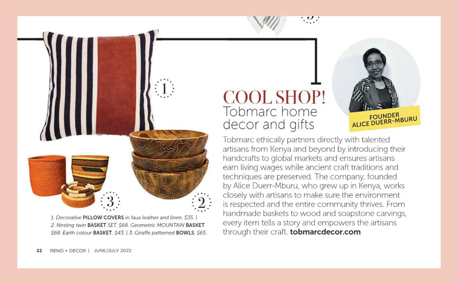 FEATURED IN RENO AND DECOR MAGAZINE