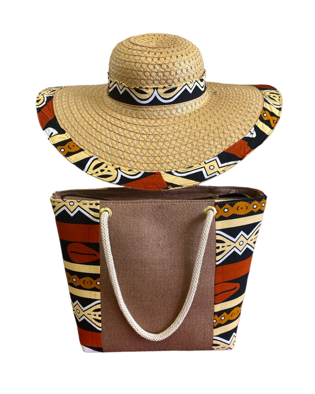 Summer African Handbag and a matching Hat