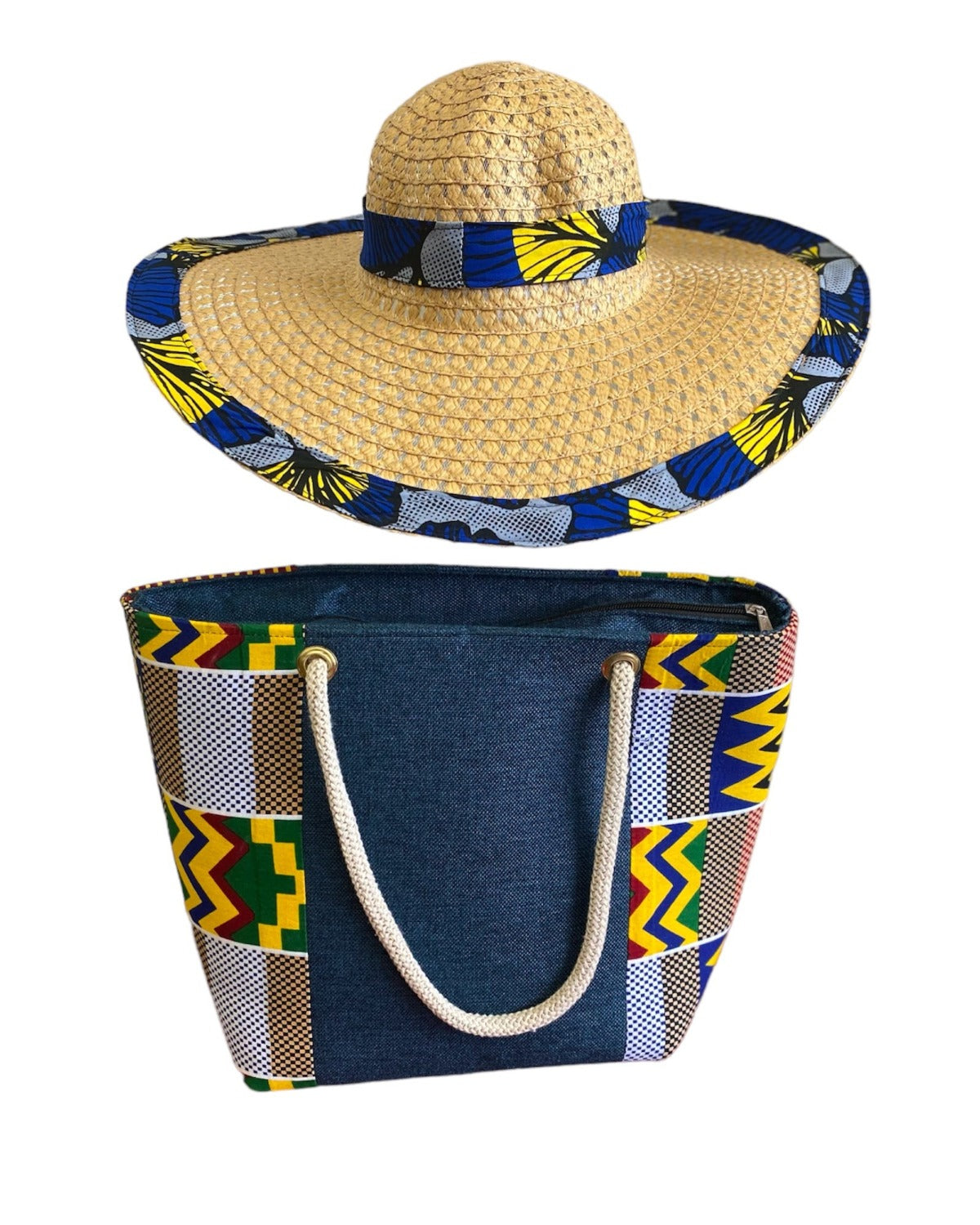 Summer African Handbag and a matching Hat