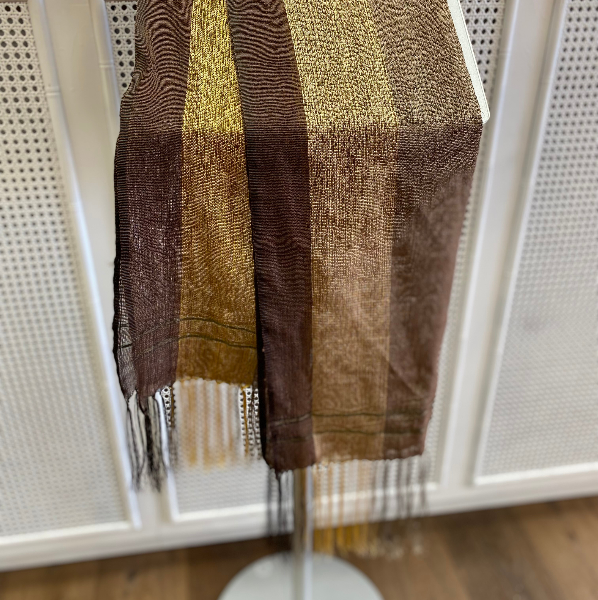 Handwoven Madagascar Raw Silk Scarf Fashion Scarf