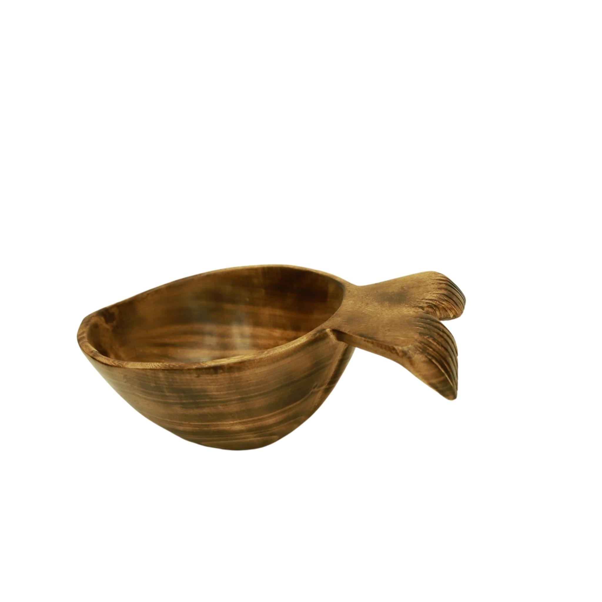 FISH BOWL, Unique Bowls, Wooden Serving Handcrafted Jacaranda Decorative Bowl, Kitchen Wooden Fruit Bowls Fish Decor - Tobmarc Home Decor & Gifts