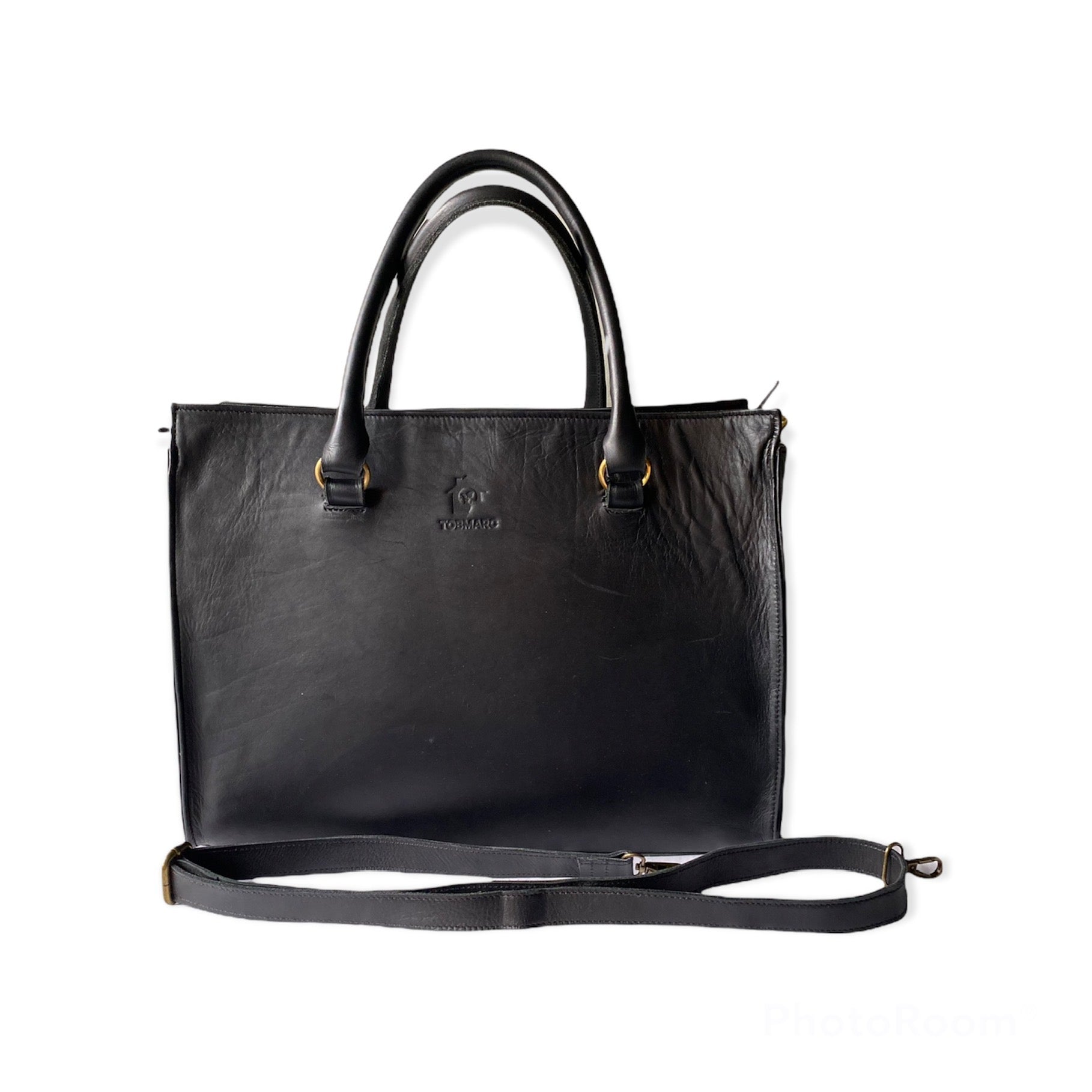Leather Laptop Shoulder Bag for Women Large Computer professional Tote bag Waterproof for office work Lightweight 16" Genuine Leather Bag