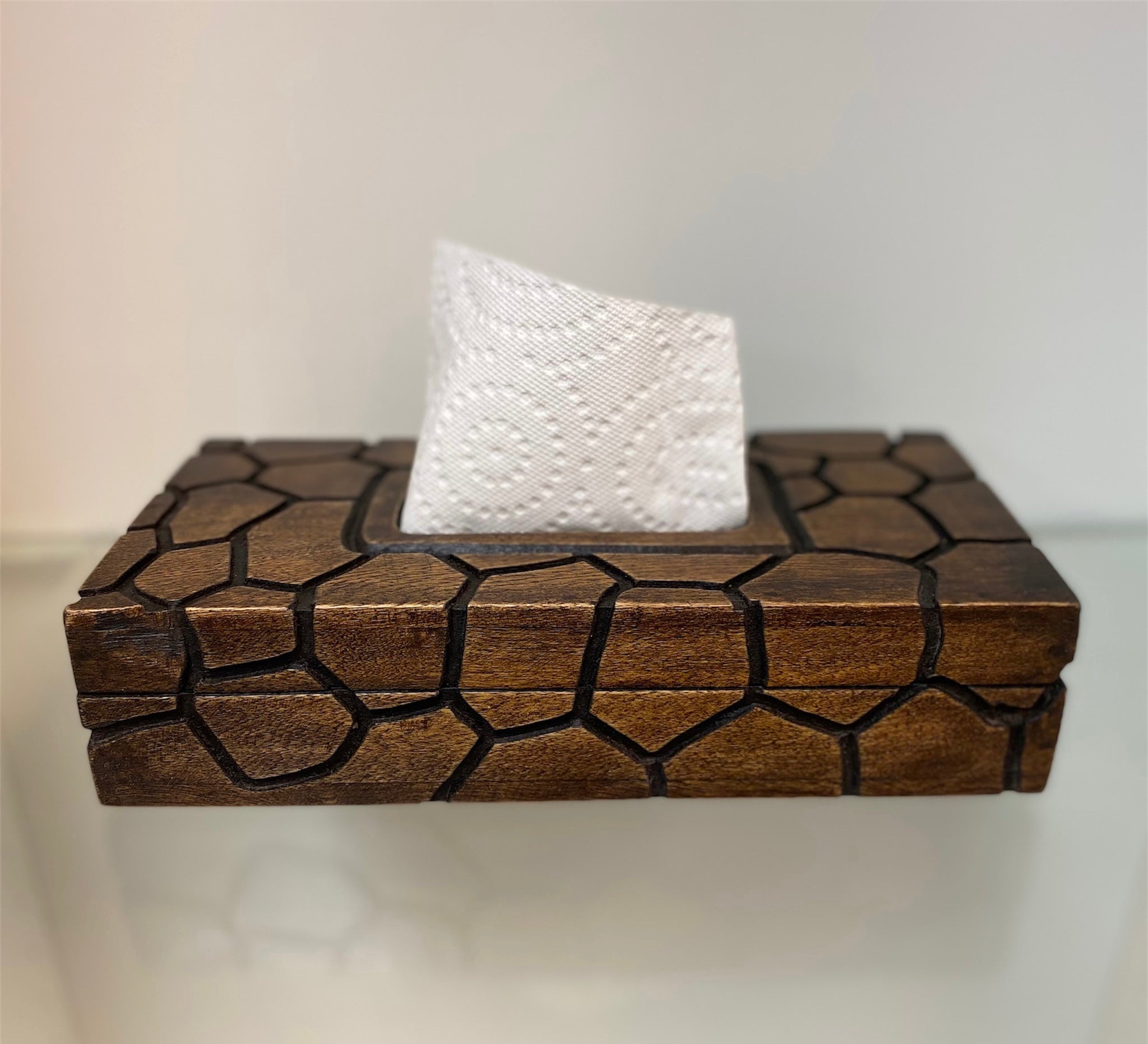 Wooden Tissue Box Handmade Napkin Dispenser  Kleenex Box
