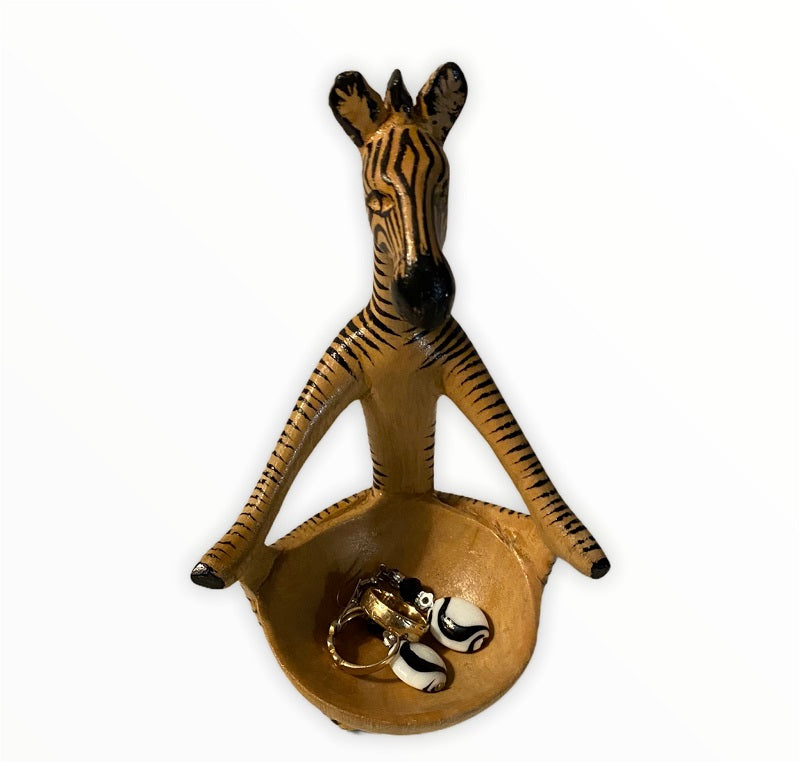 Handcrafted Yoga Zebra or Giraffe Bowl - Tobmarc Home Decor & Gifts
