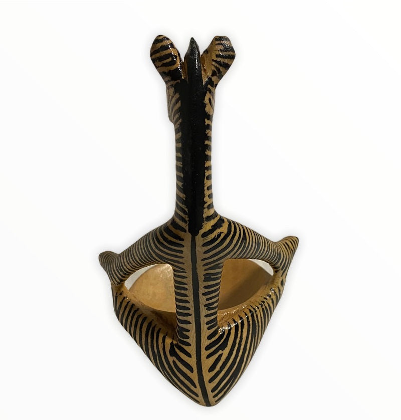 Handcrafted Yoga Zebra or Giraffe Bowl - Tobmarc Home Decor & Gifts