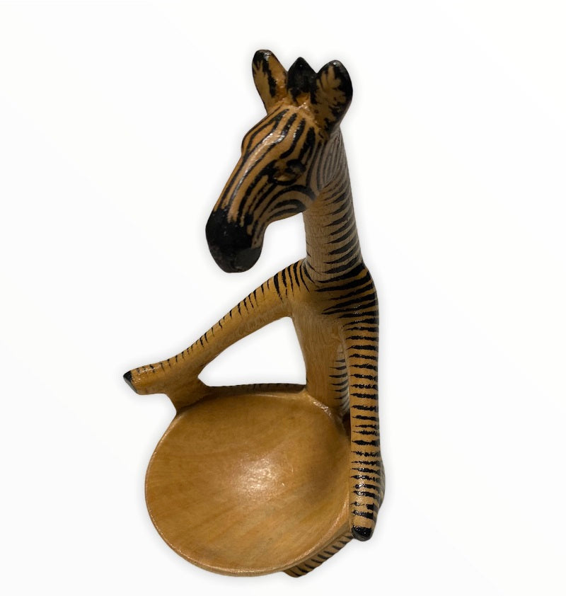 Handcrafted Yoga Zebra or Giraffe Bowl - Tobmarc Home Decor & Gifts