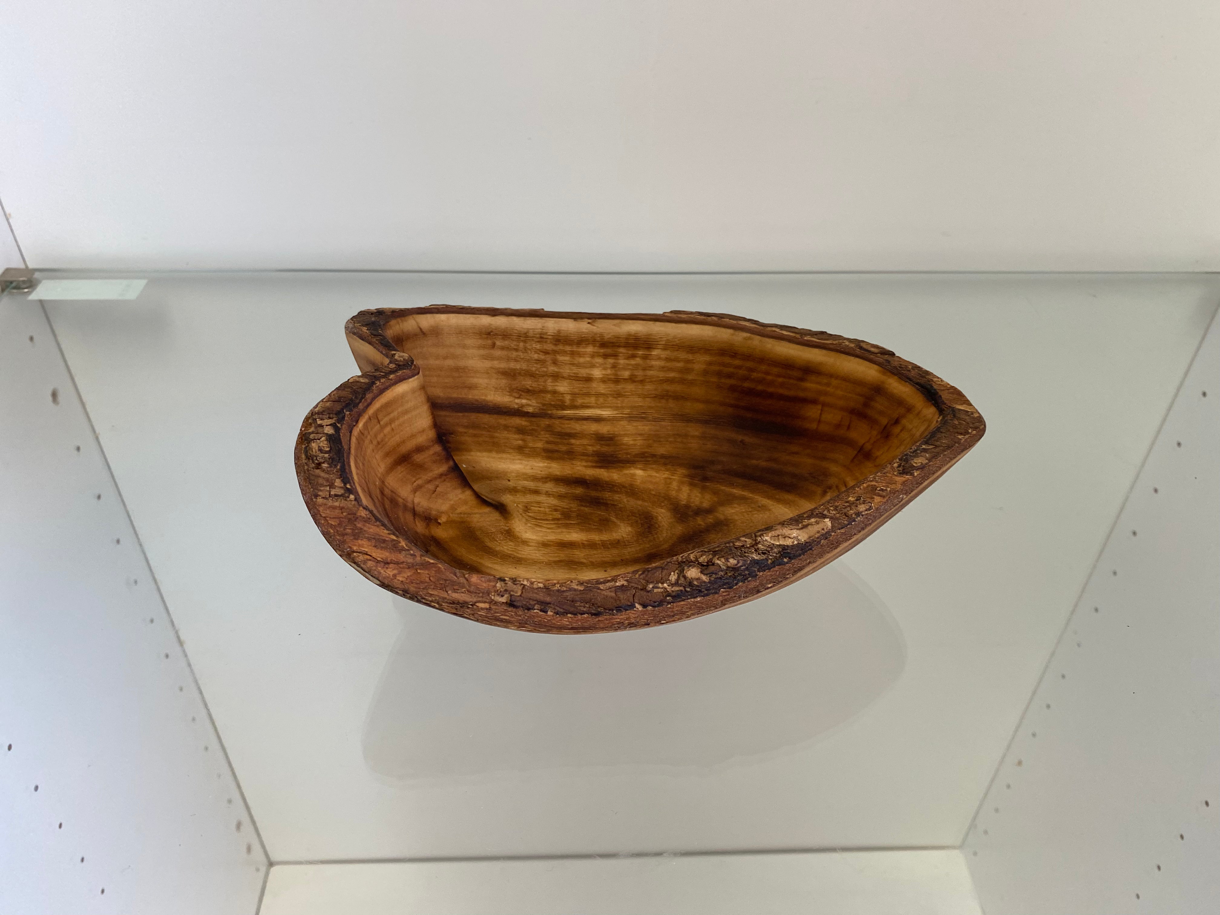 CANDLE DOUGH BOWL, Wooden Dough Bowl, Hand Carved Decorative Heart Shape Dough Bowl Set, Housewarming Gift - Tobmarc Home Decor & Gifts