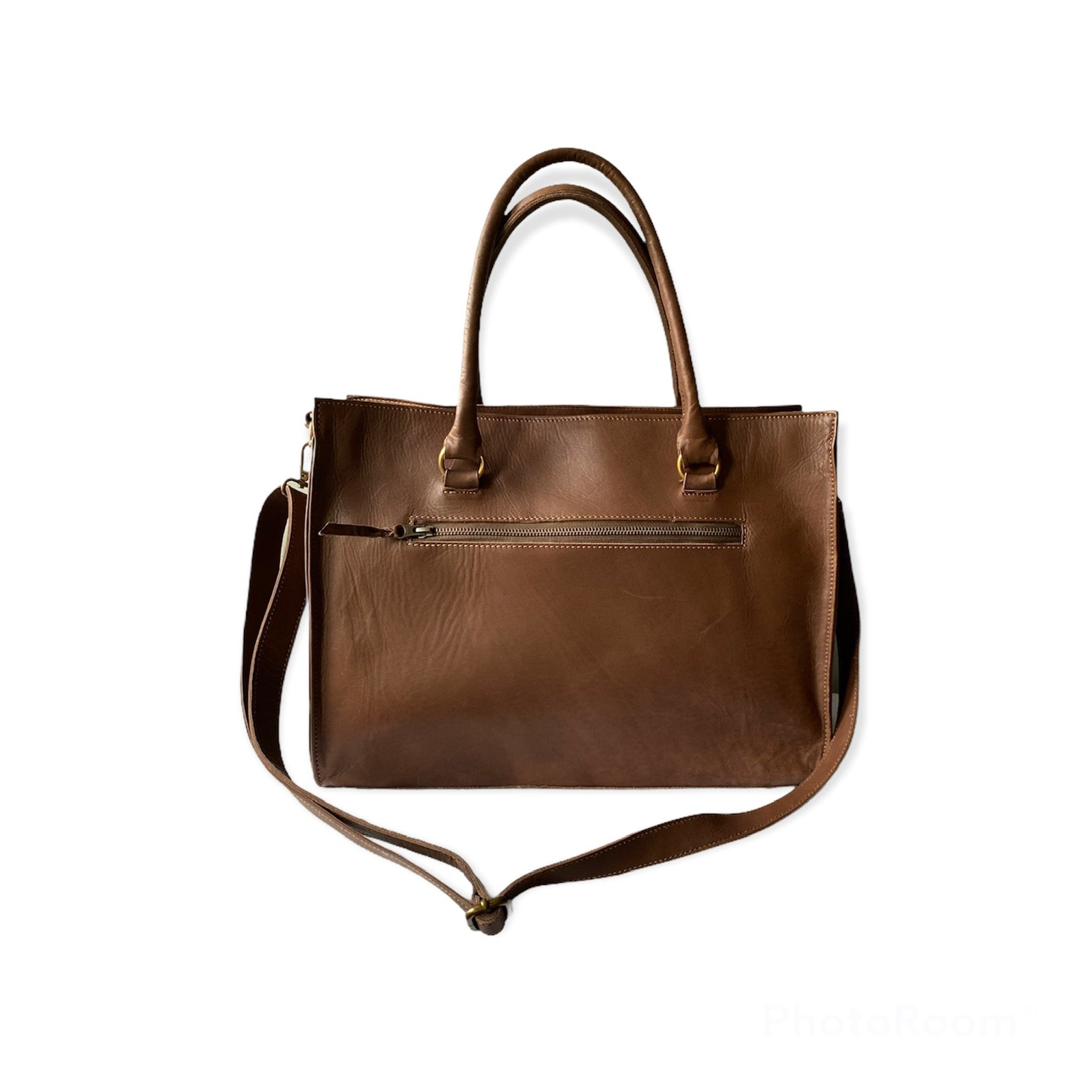 TOBMARC Leather Laptop Shoulder Bag for Women Large Computer professional Tote bag Waterproof for office work Lightweight 16" Genuine Leather Bag - Tobmarc Home Decor & Gifts