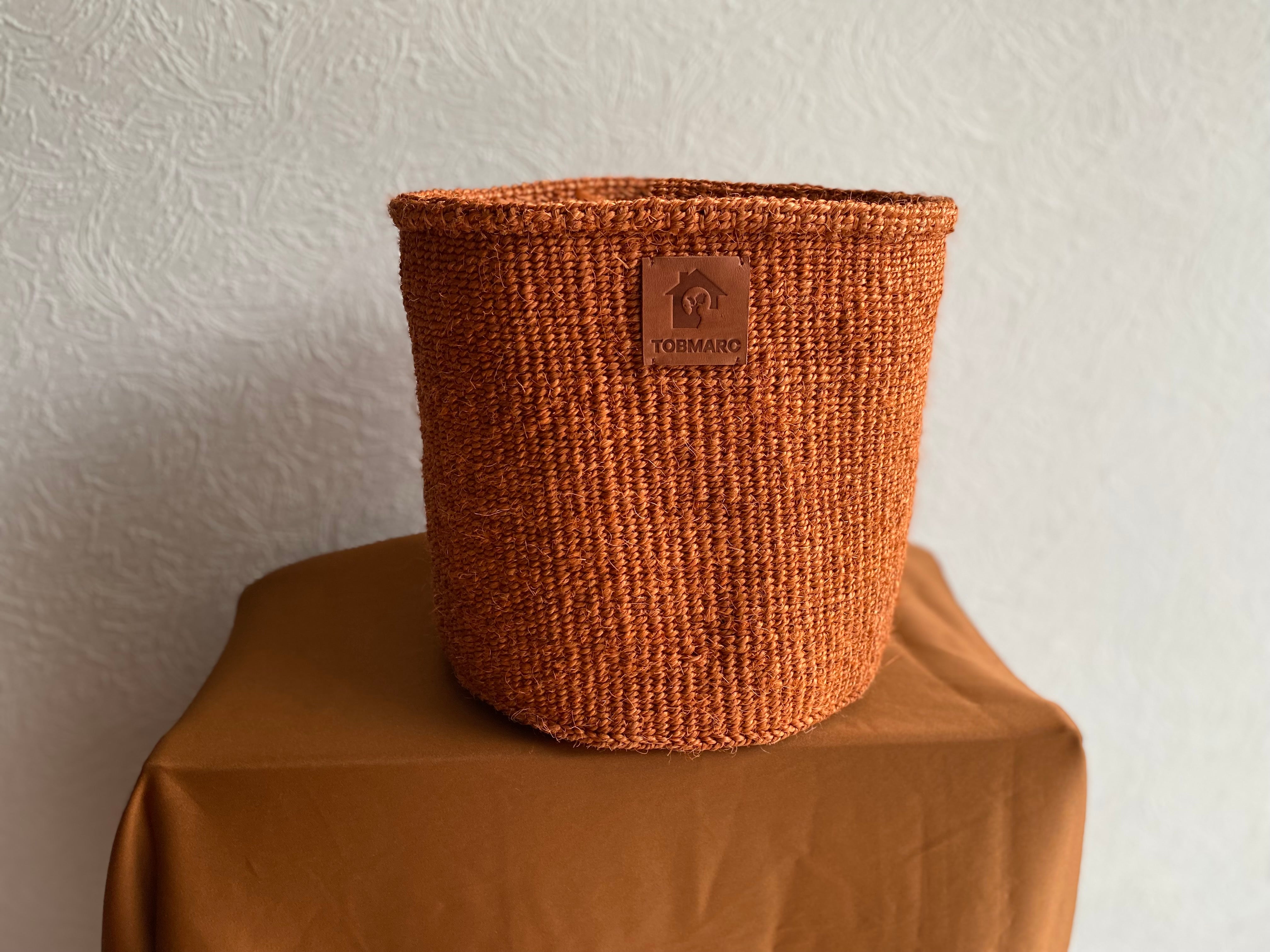 ORGANIZER BASKET, DECORATIVE Basket, Natural Earth Storage Sisal Woven Storage Box Basket Housewarming Gift, Gardening Basket - Tobmarc Home Decor & Gifts