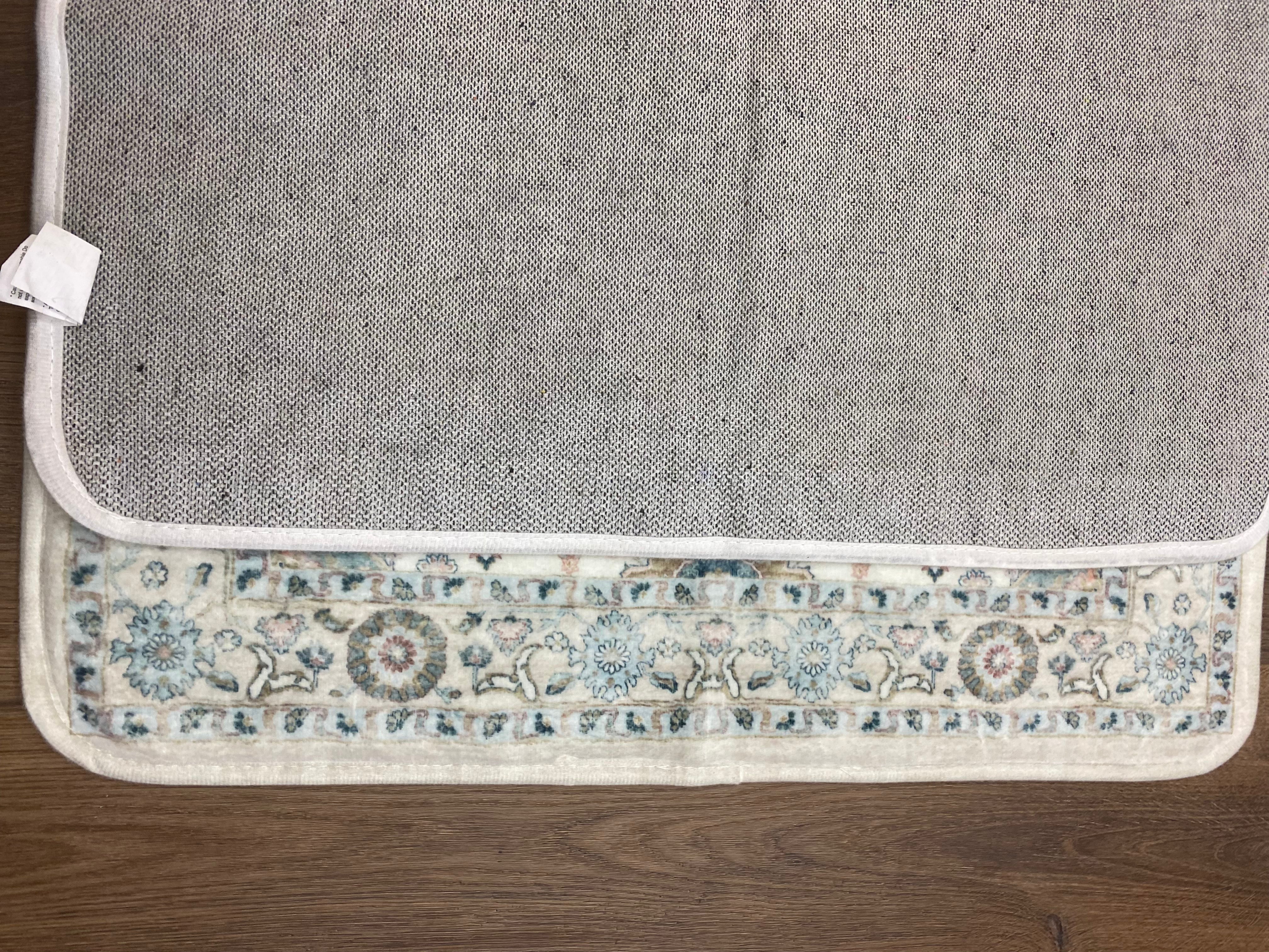 Area Rug Small Blue Bath Rug Non-Slip Soft mat Machine Washable