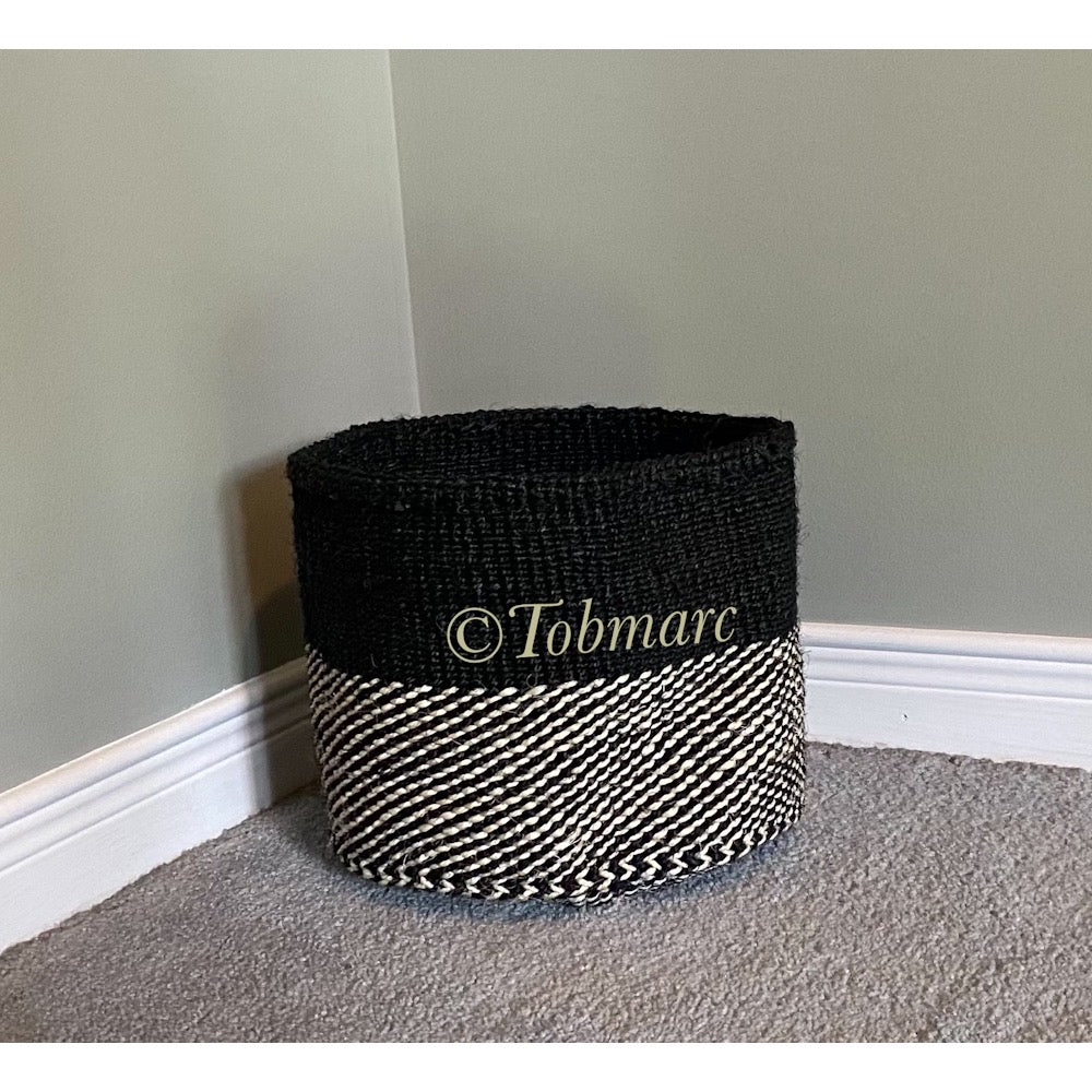 Baskets | Storage Basket | Handmade storage baskets | Round basket storage |Home Storage basket | Patterned Basket | Woven plant basket - Tobmarc Home Decor & Gifts