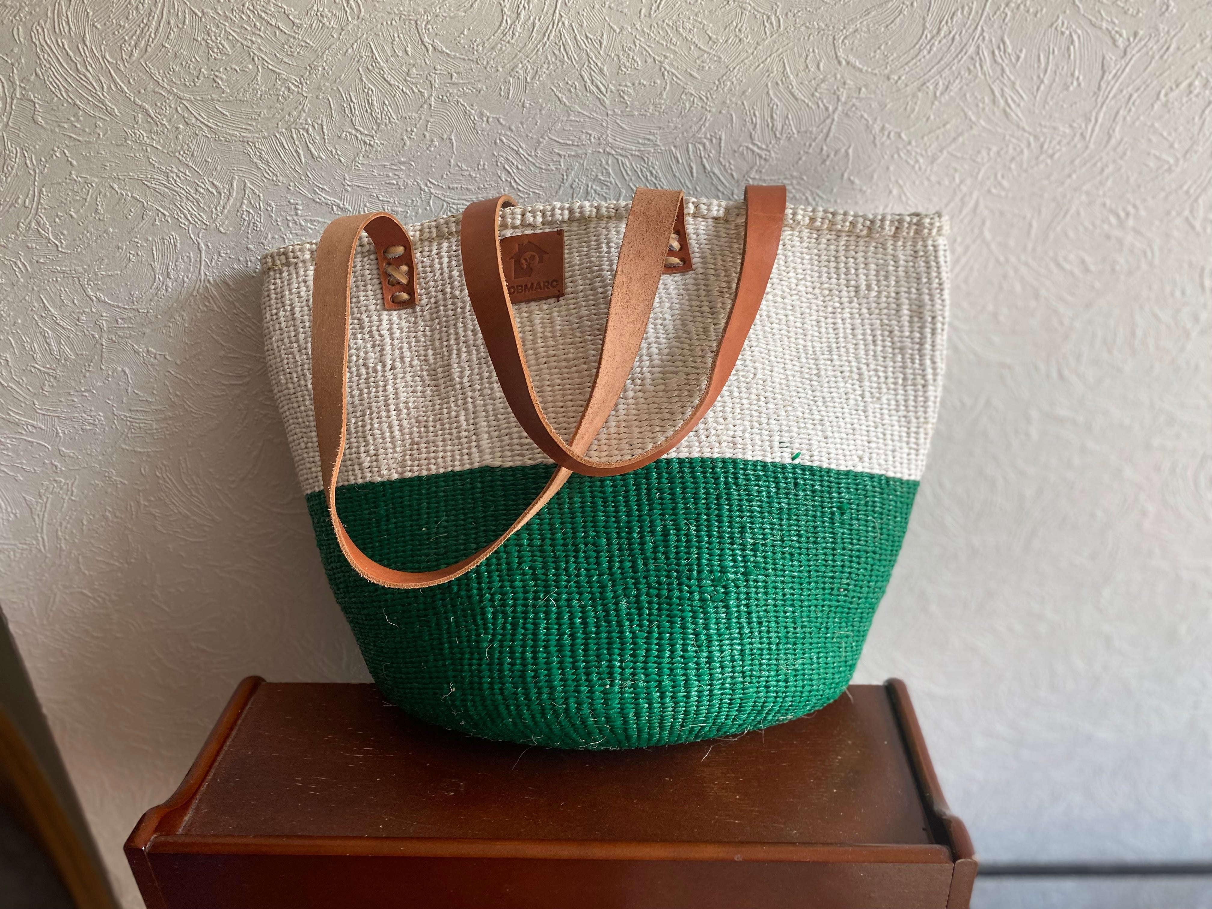 WOVEN PICNIC BASKET, Planter Basket, Sisal Basket With Handle Storage Plant Basket, Decorative Versatile Sustainable Basket - Tobmarc Home Decor & Gifts