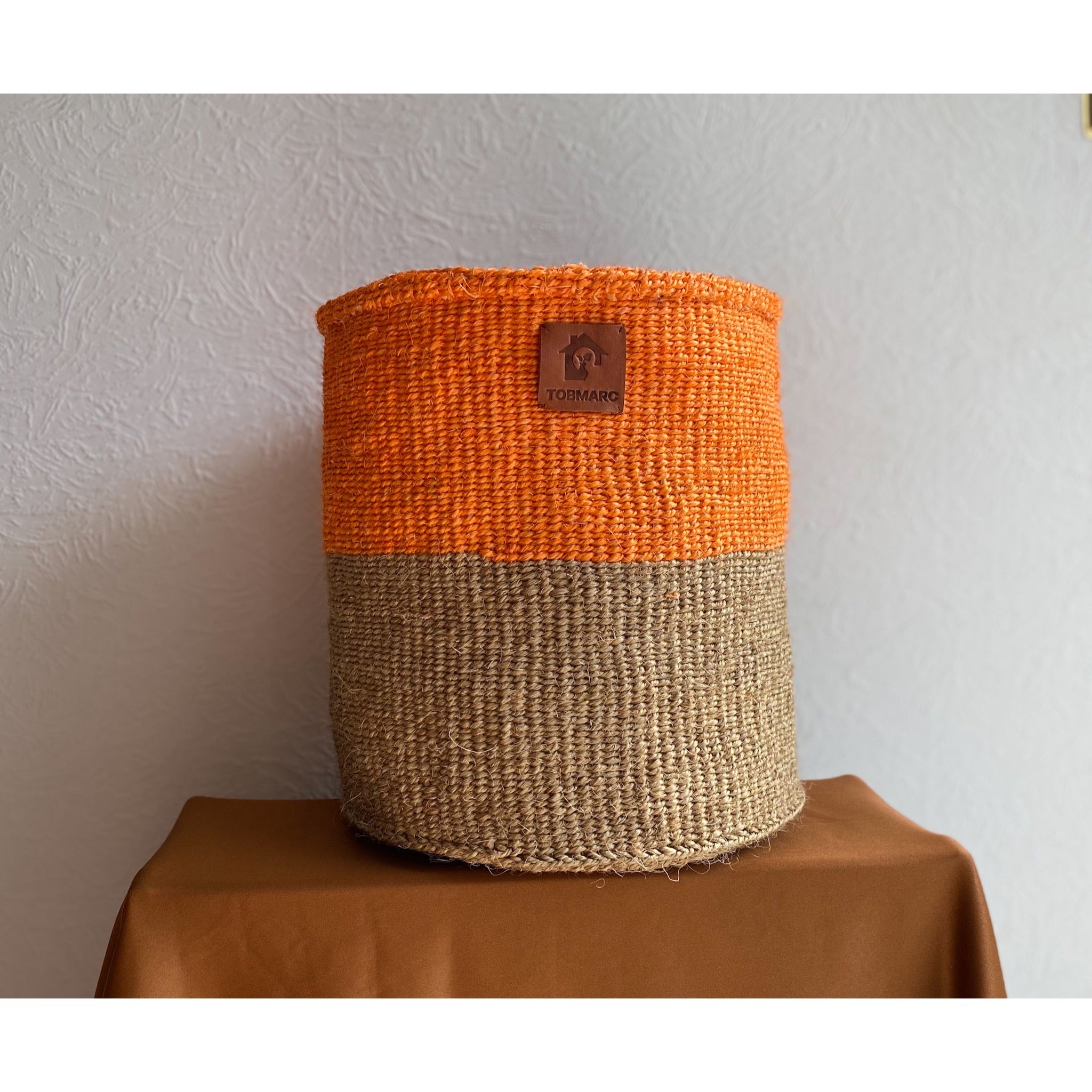 Two-Tone Storage Baskets, Plant Baskets, African Basket Planters, Laundry Basket, Toy Storage Baskets - Tobmarc Home Decor & Gifts
