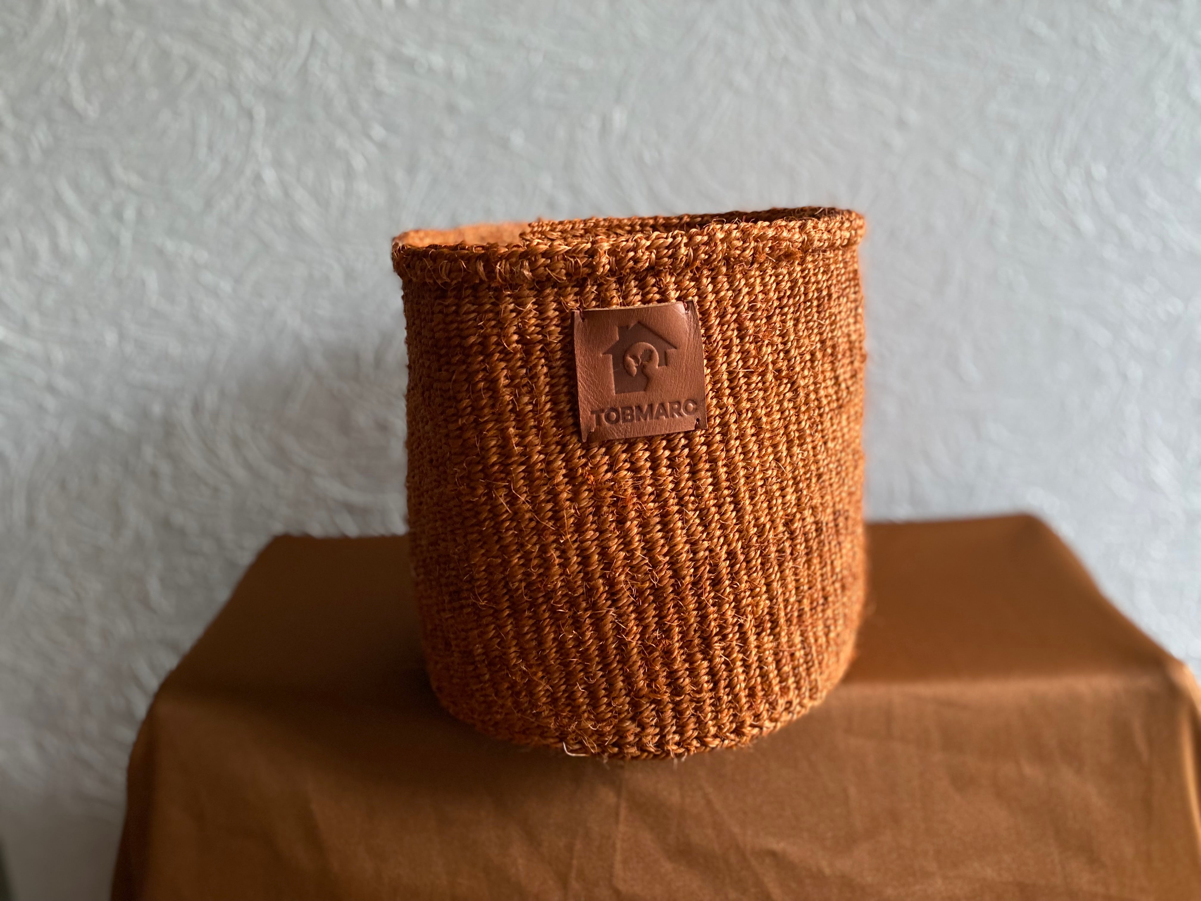 ORGANIZER BASKET, DECORATIVE Basket, Natural Earth Storage Sisal Woven Storage Box Basket Housewarming Gift, Gardening Basket - Tobmarc Home Decor & Gifts