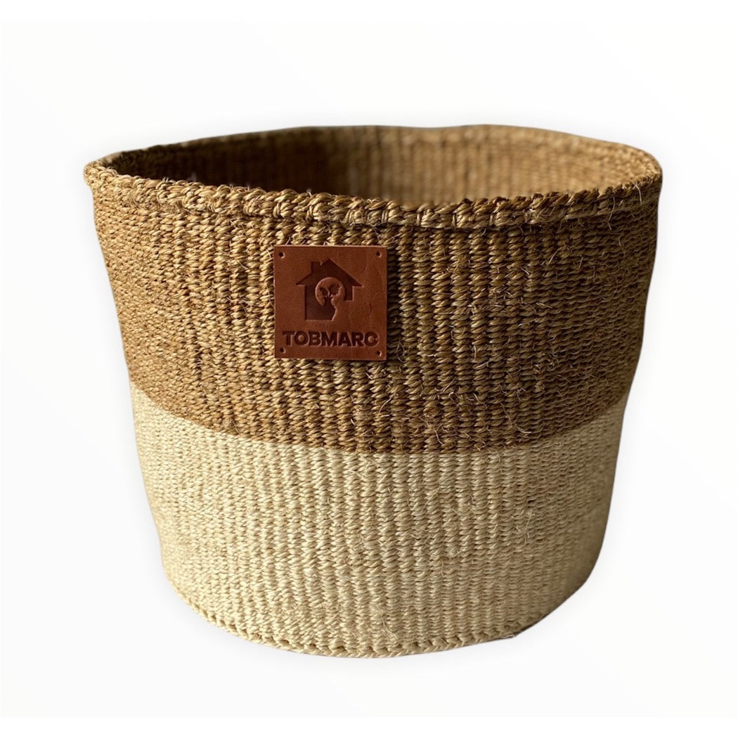 BEICRE3 -AFRICAN BASKETS, LAUNDRY Baskets, Plant Basket With Handle Decorative Woven Basket, Fabric Storage Bin Hand Woven Basket - Tobmarc Home Decor & Gifts