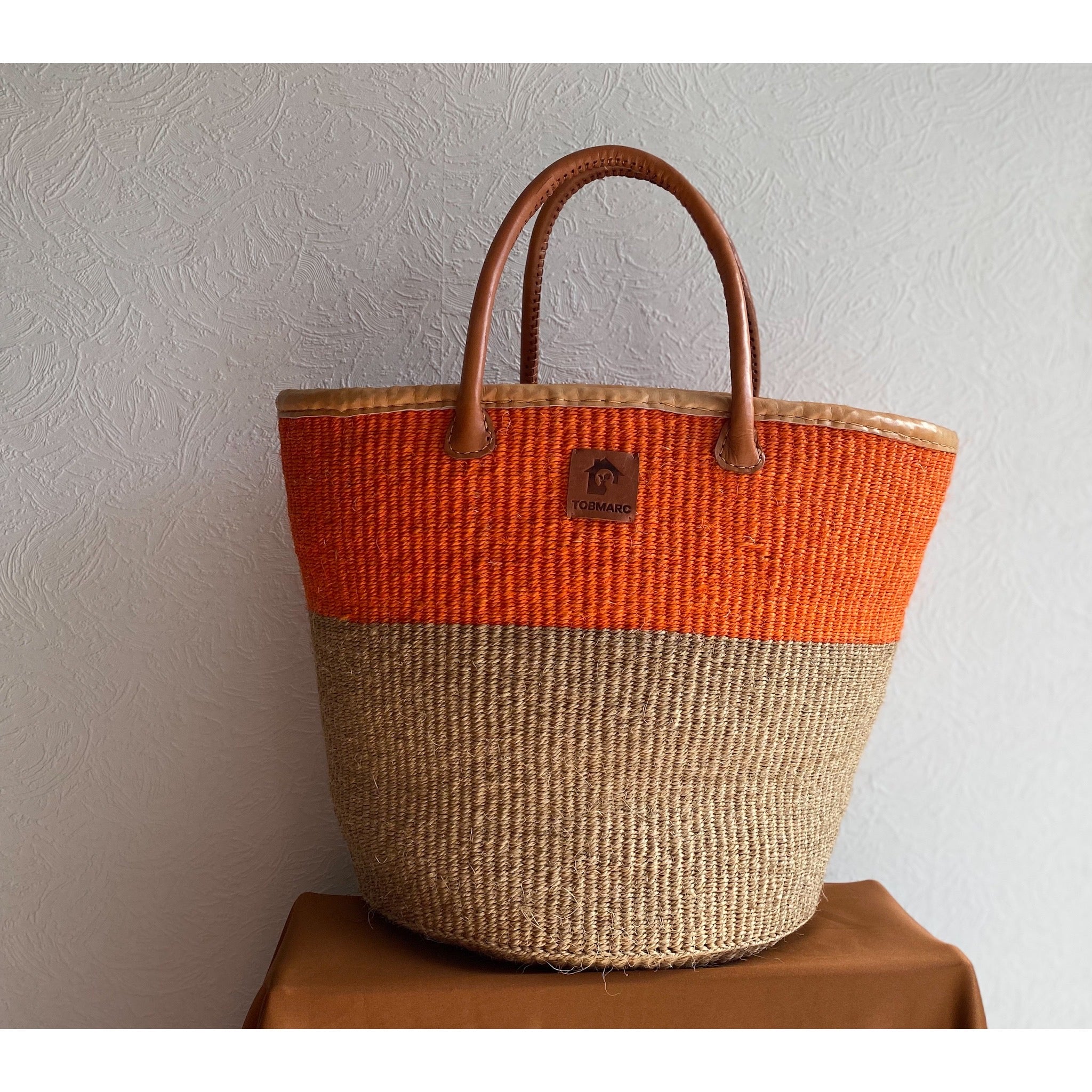 Two-Tone Storage Baskets, Plant Baskets, African Basket Planters, Laundry Basket, Toy Storage Baskets - Tobmarc Home Decor & Gifts