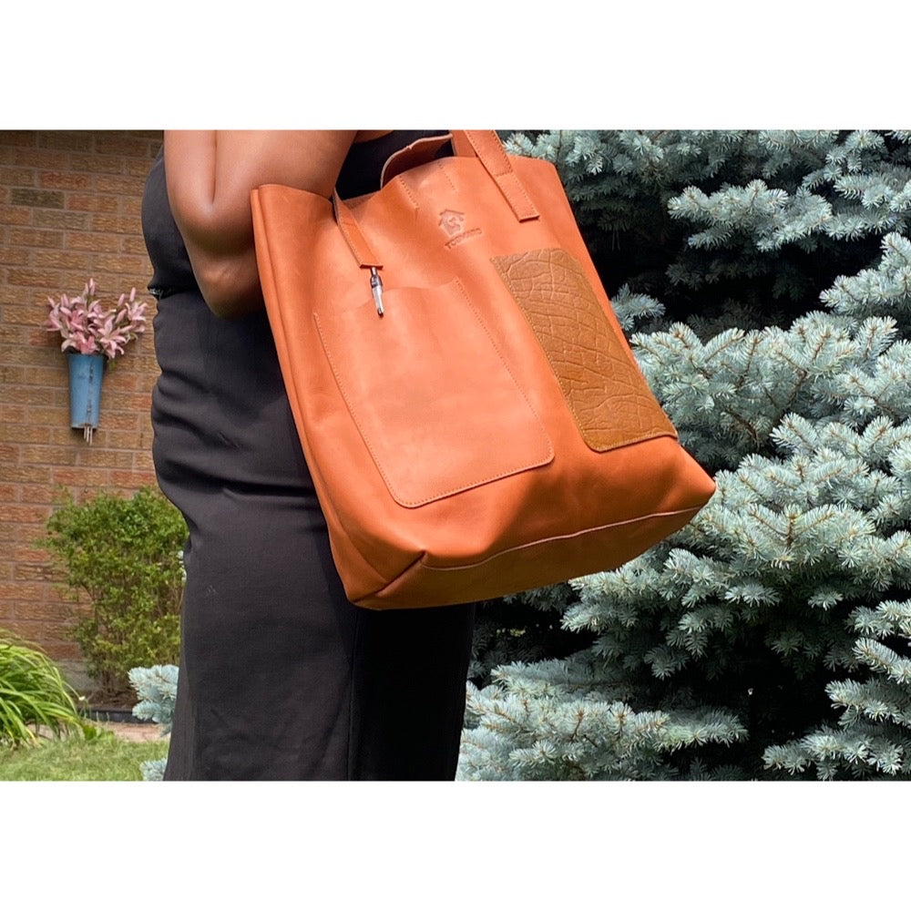 Shopping leather bag, Tote leather bag, Leather tote bag, Woman leather tote, Woman shoulder bag, Travel bagLaptop Bag - Tobmarc Home Decor & Gifts