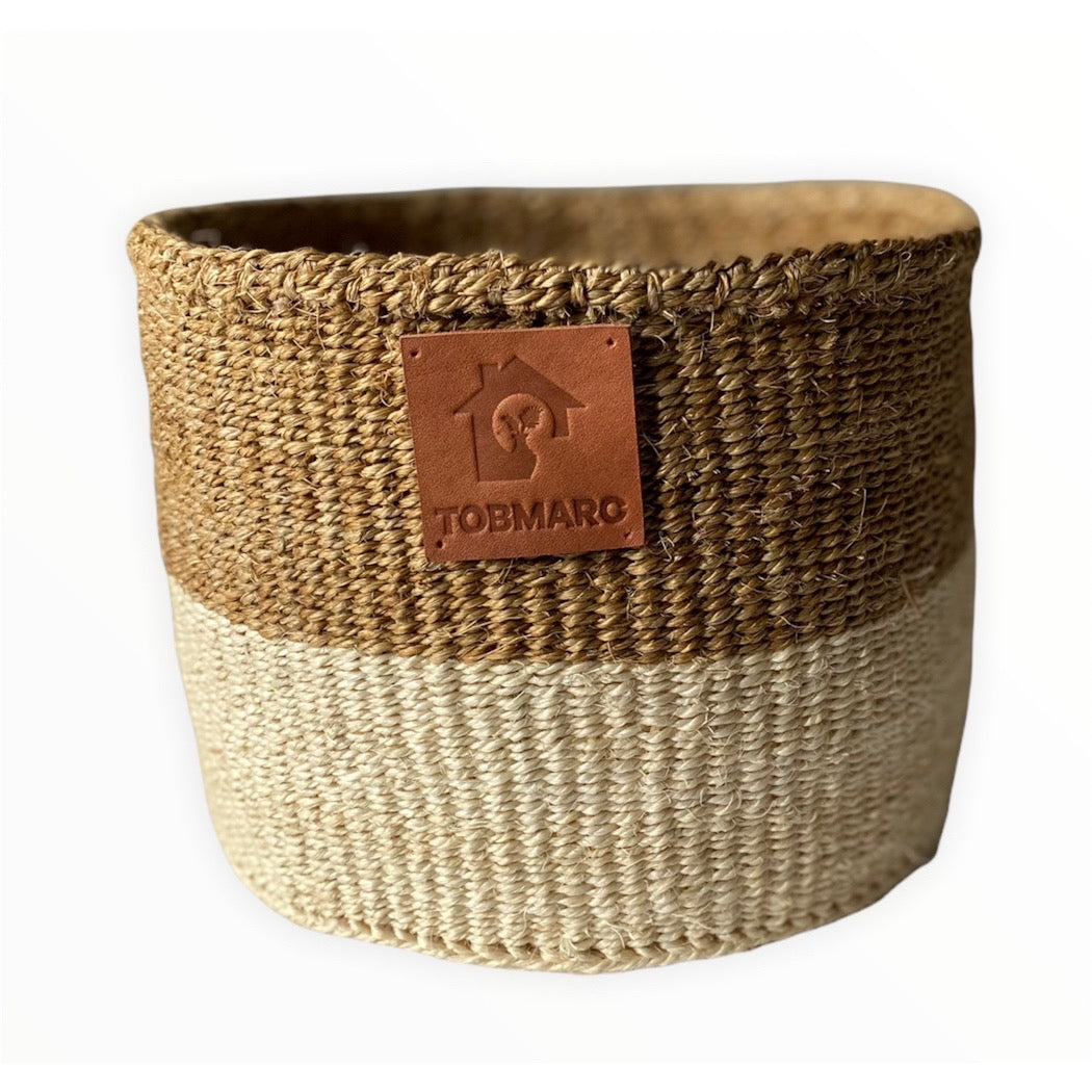 BEICRE3 -AFRICAN BASKETS, LAUNDRY Baskets, Plant Basket With Handle Decorative Woven Basket, Fabric Storage Bin Hand Woven Basket - Tobmarc Home Decor & Gifts