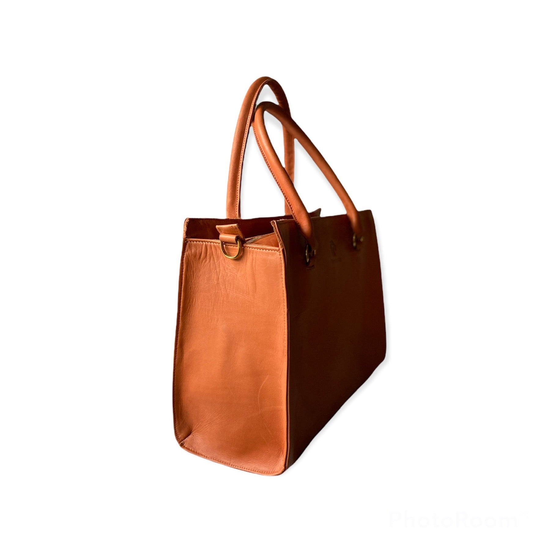 TOBMARC Leather Laptop Shoulder Bag for Women Large Computer professional Tote bag Waterproof for office work Lightweight 16" Genuine Leather Bag - Tobmarc Home Decor & Gifts