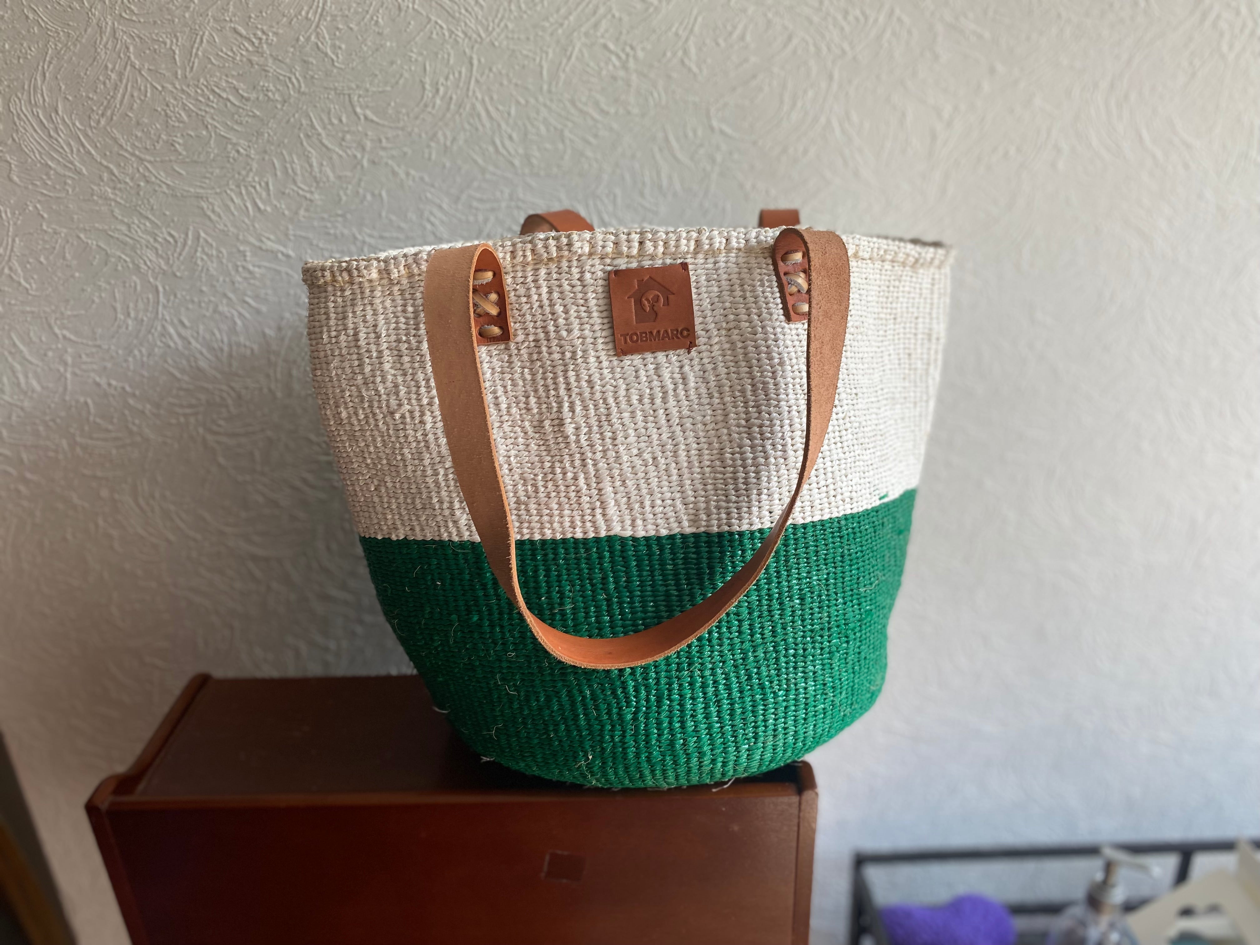 WOVEN PICNIC BASKET, Planter Basket, Sisal Basket With Handle Storage Plant Basket, Decorative Versatile Sustainable Basket - Tobmarc Home Decor & Gifts