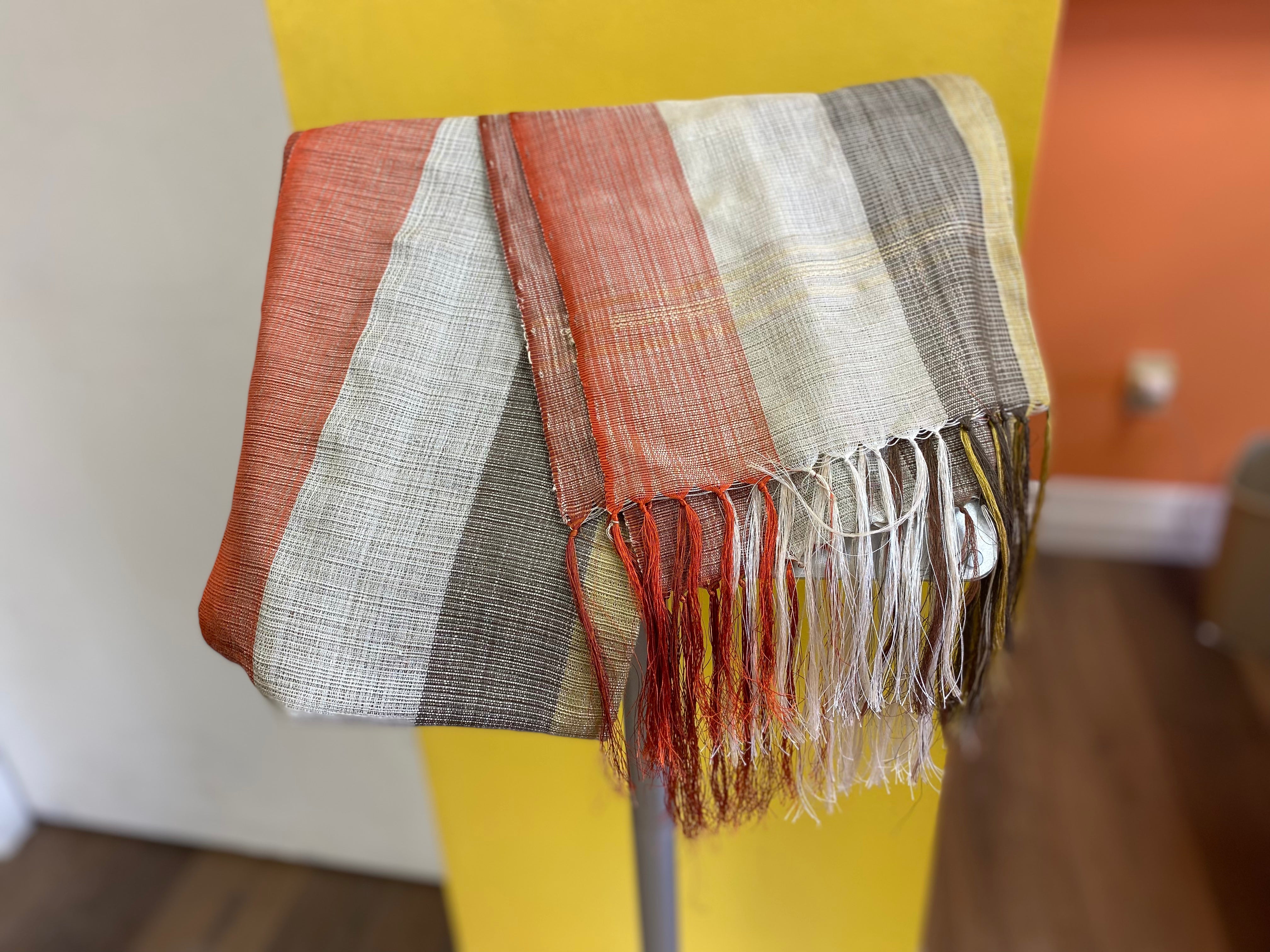 Raw Silk from Madagascar scarf, table Runners Lamba Landy Madagascar-003 - Tobmarc Home Decor & Gifts