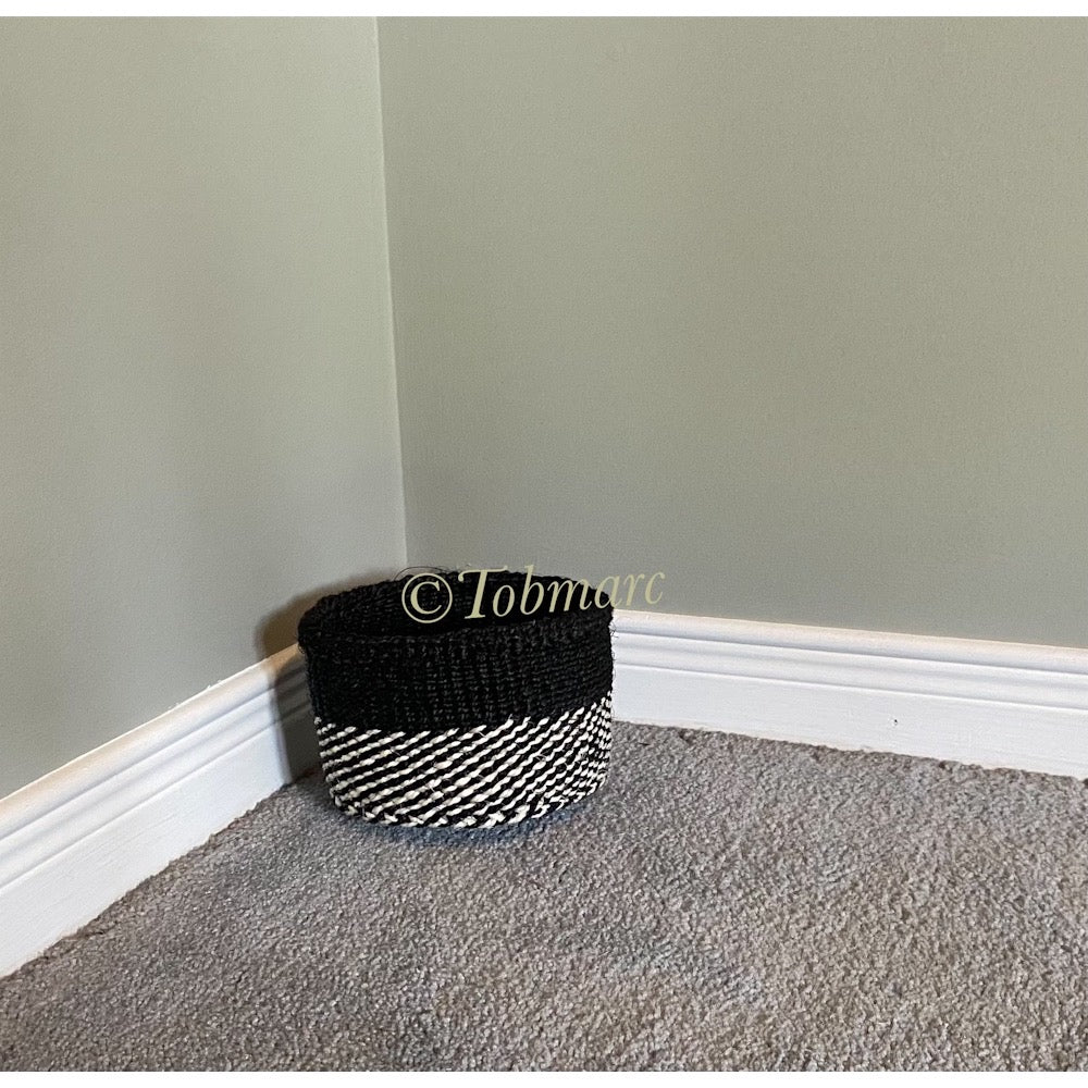 Baskets | Storage Basket | Handmade storage baskets | Round basket storage |Home Storage basket | Patterned Basket | Woven plant basket - Tobmarc Home Decor & Gifts