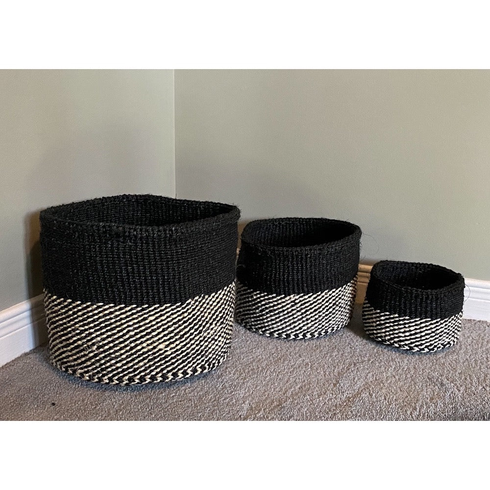 Baskets | Storage Basket | Handmade storage baskets | Round basket storage |Home Storage basket | Patterned Basket | Woven plant basket - Tobmarc Home Decor & Gifts