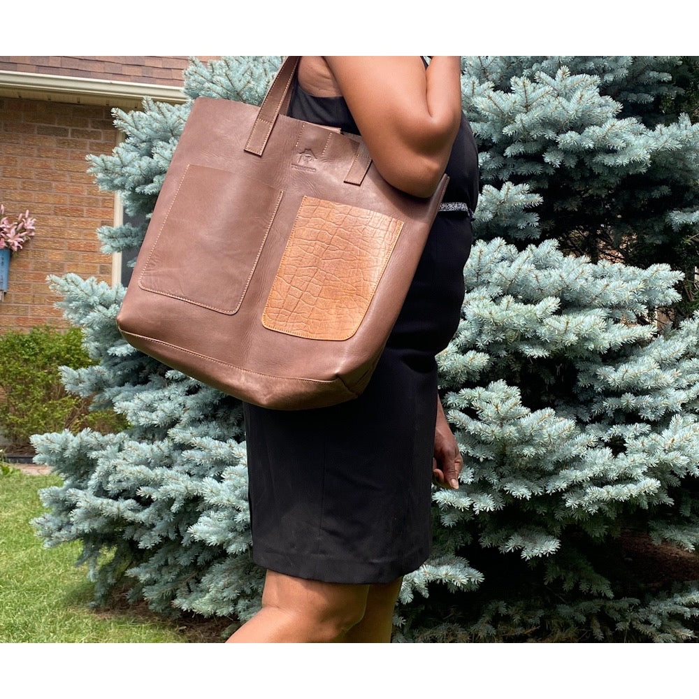 Shopping leather bag, Tote leather bag, Leather tote bag, Woman leather tote, Woman shoulder bag, Travel bagLaptop Bag - Tobmarc Home Decor & Gifts