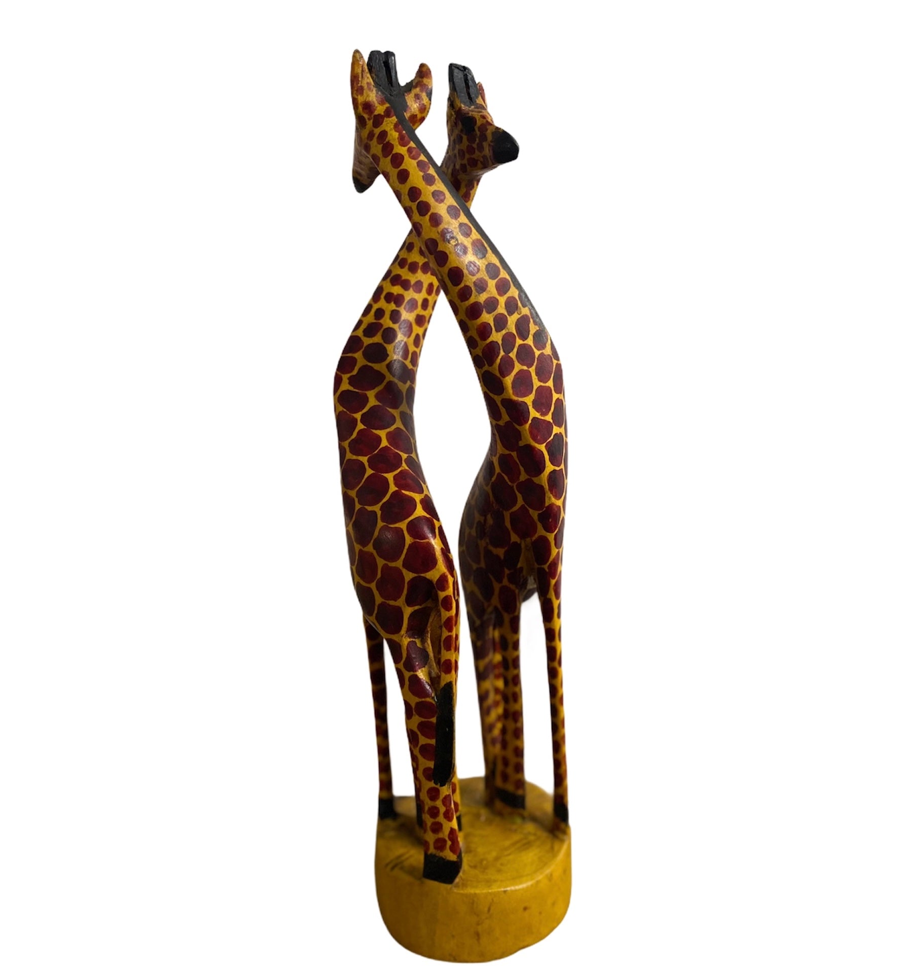 Hugging Giraffes|12” Giraffes|Sculpture| Wooden Giraffe sculpture, Wooden giraffe Home decor, African Wooden Giraffe Statue - Tobmarc Home Decor & Gifts