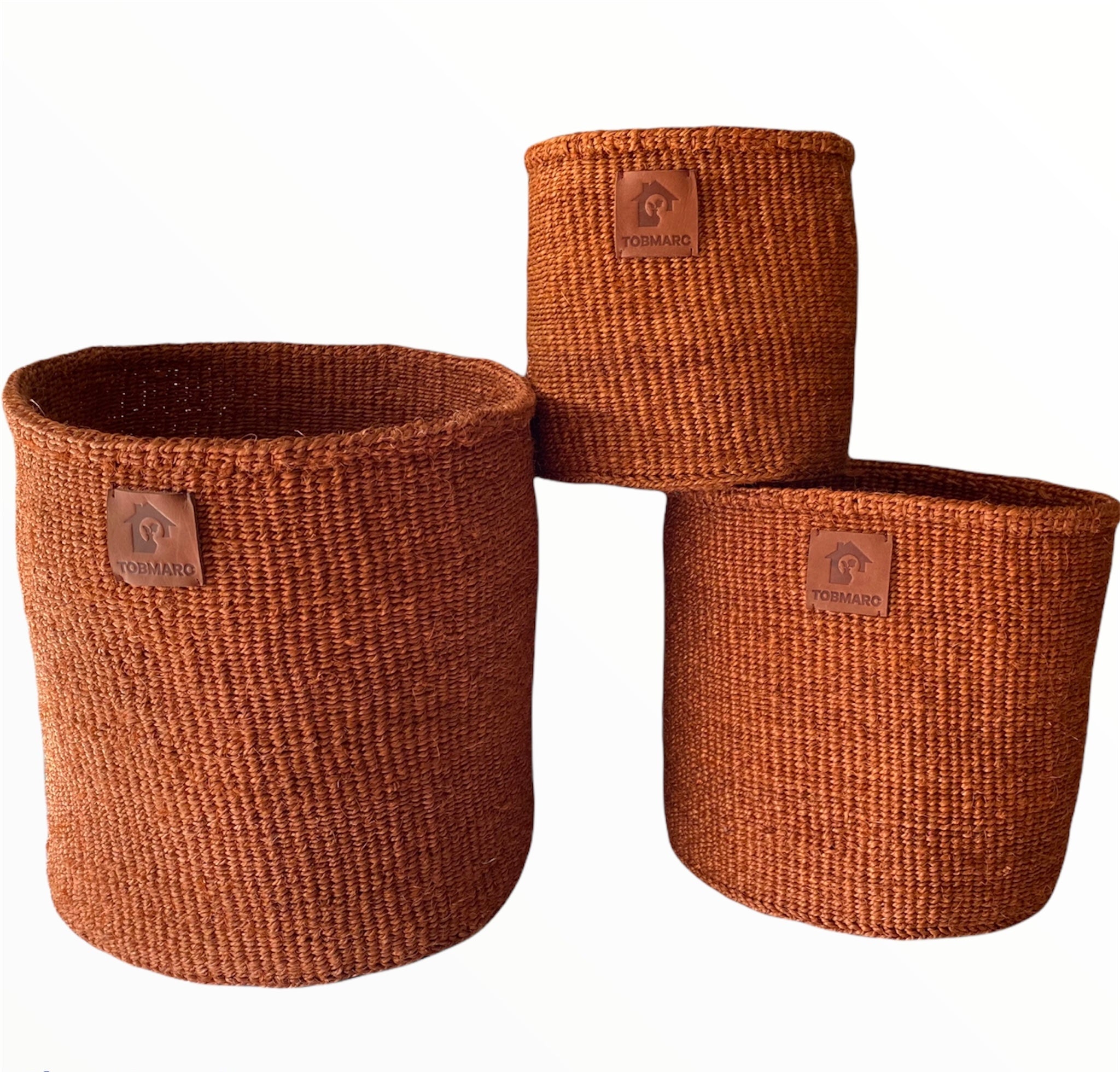 PLANBRO3 -ORGANIZER BASKET, DECORATIVE Basket, Natural Earth Storage Sisal Woven Storage Box Basket Housewarming Gift, Gardening Basket - Tobmarc Home Decor & Gifts