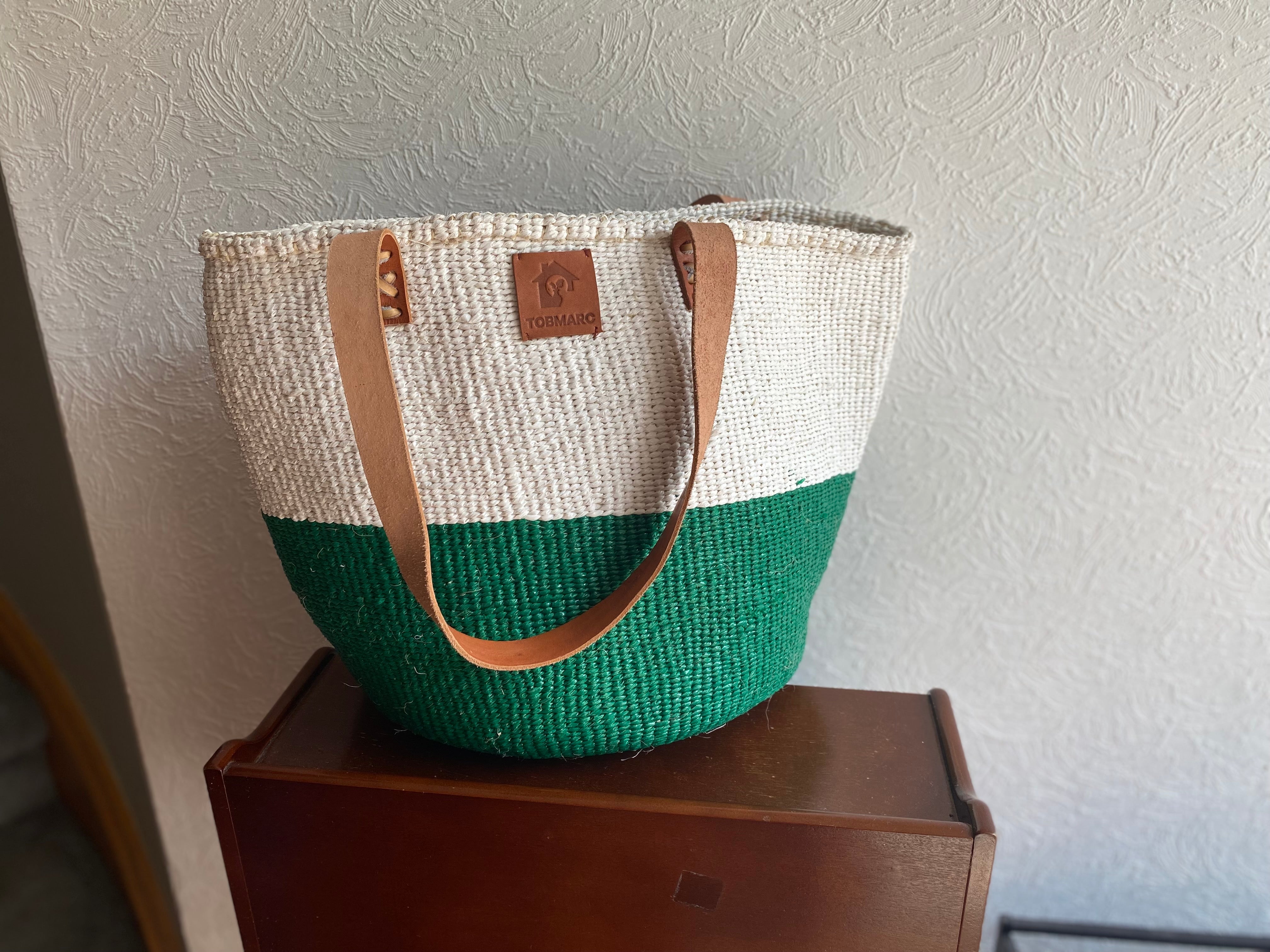 WOVEN PICNIC BASKET, Planter Basket, Sisal Basket With Handle Storage Plant Basket, Decorative Versatile Sustainable Basket - Tobmarc Home Decor & Gifts