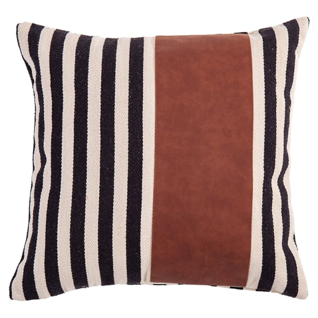 Faux Leather Patterned Cushion Covers - Tobmarc Home Decor & Gifts