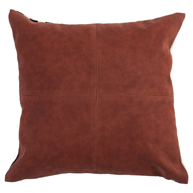 Faux Leather Patterned Cushion Covers - Tobmarc Home Decor & Gifts