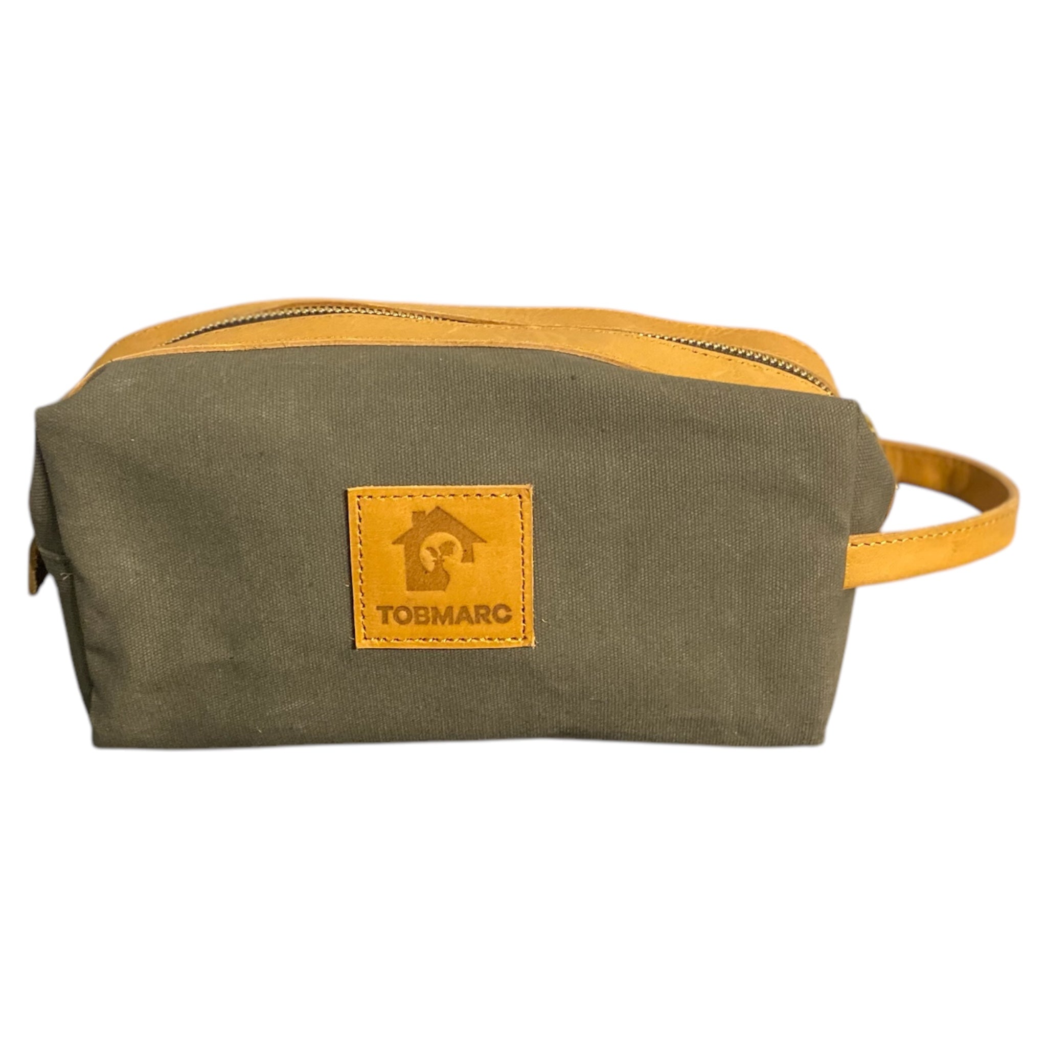 TOBMARC Toiletry Bag for Travel Essentials for Men and women,Water Resistant canvas Cosmetics Shaving Bathroom Dopp Bag