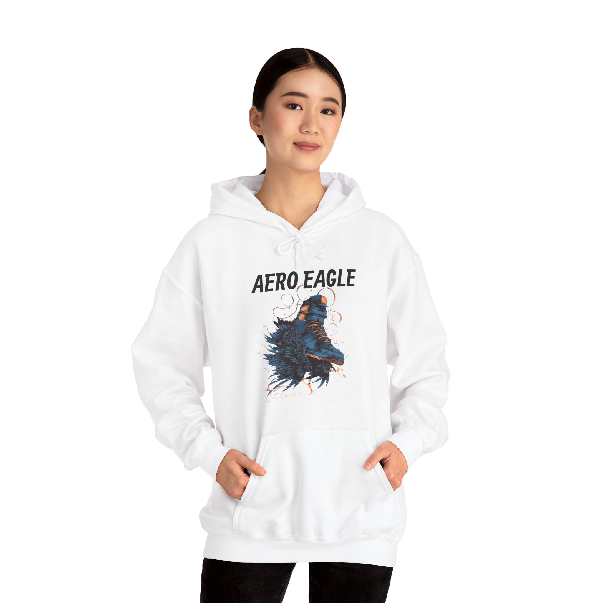Aero Eagle Graphic Hoodie - Unisex Heavy Blend™ Sweatshirt