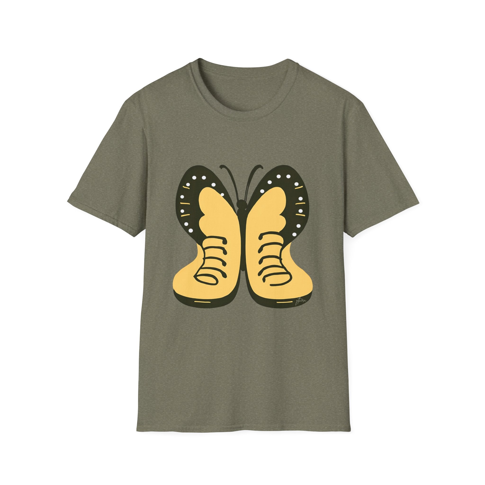 Colorful Butterfly Unisex Softstyle T-Shirt – Perfect for Nature Lovers and Casual Wear