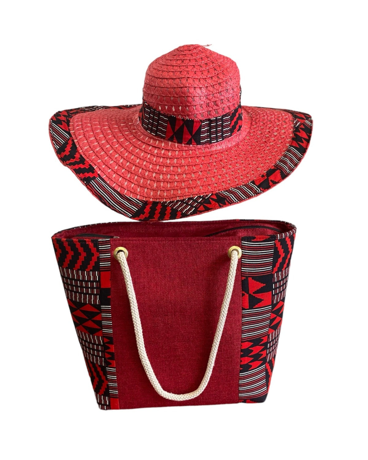 Summer African Handbag and a matching Hat