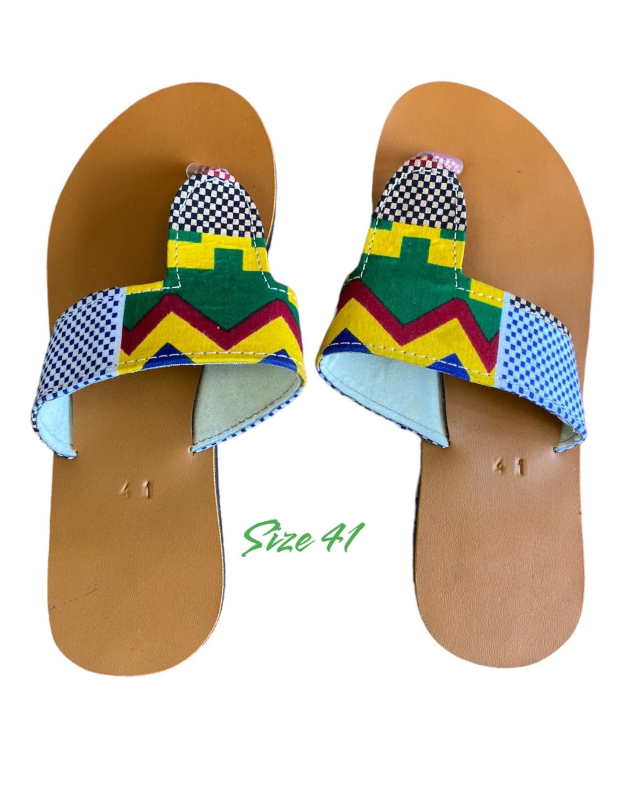 African kente sandals women Fabric sandals for summer ,gift for her ,summer gift sandals