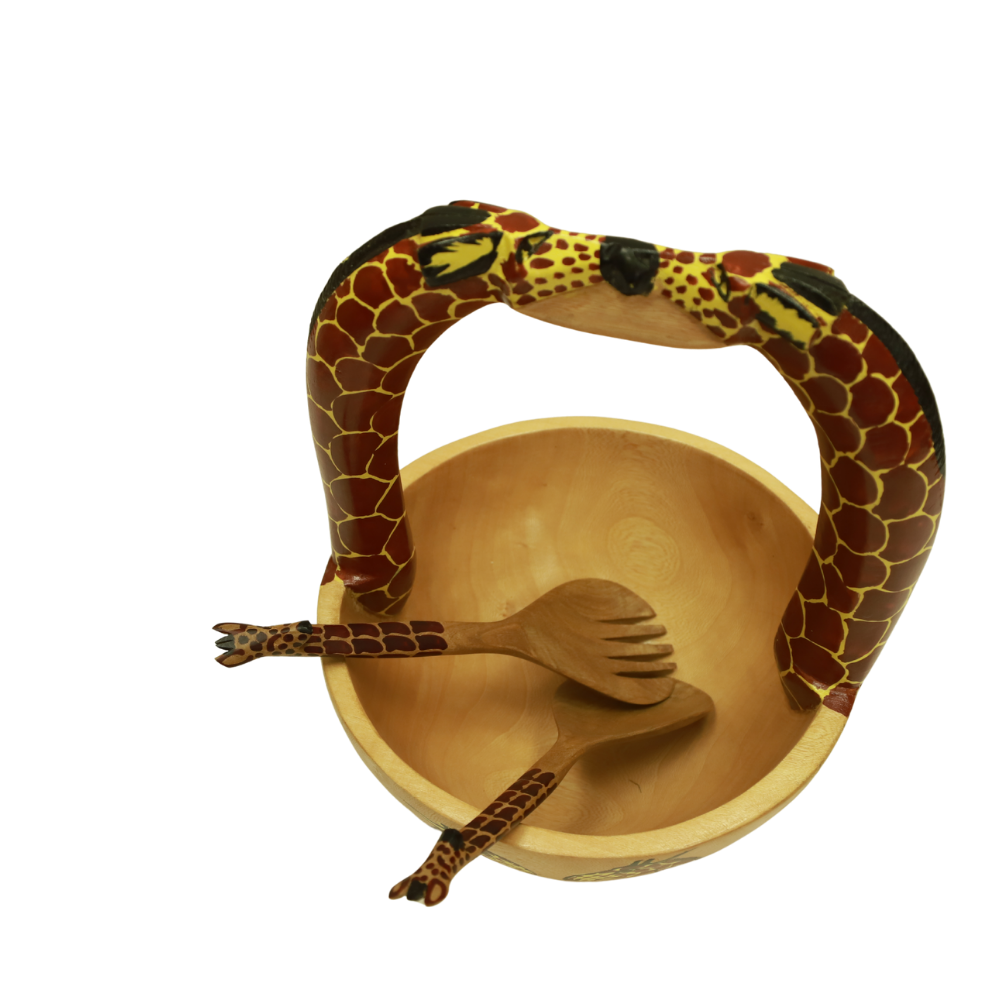 Giraffe Bowl with Handle