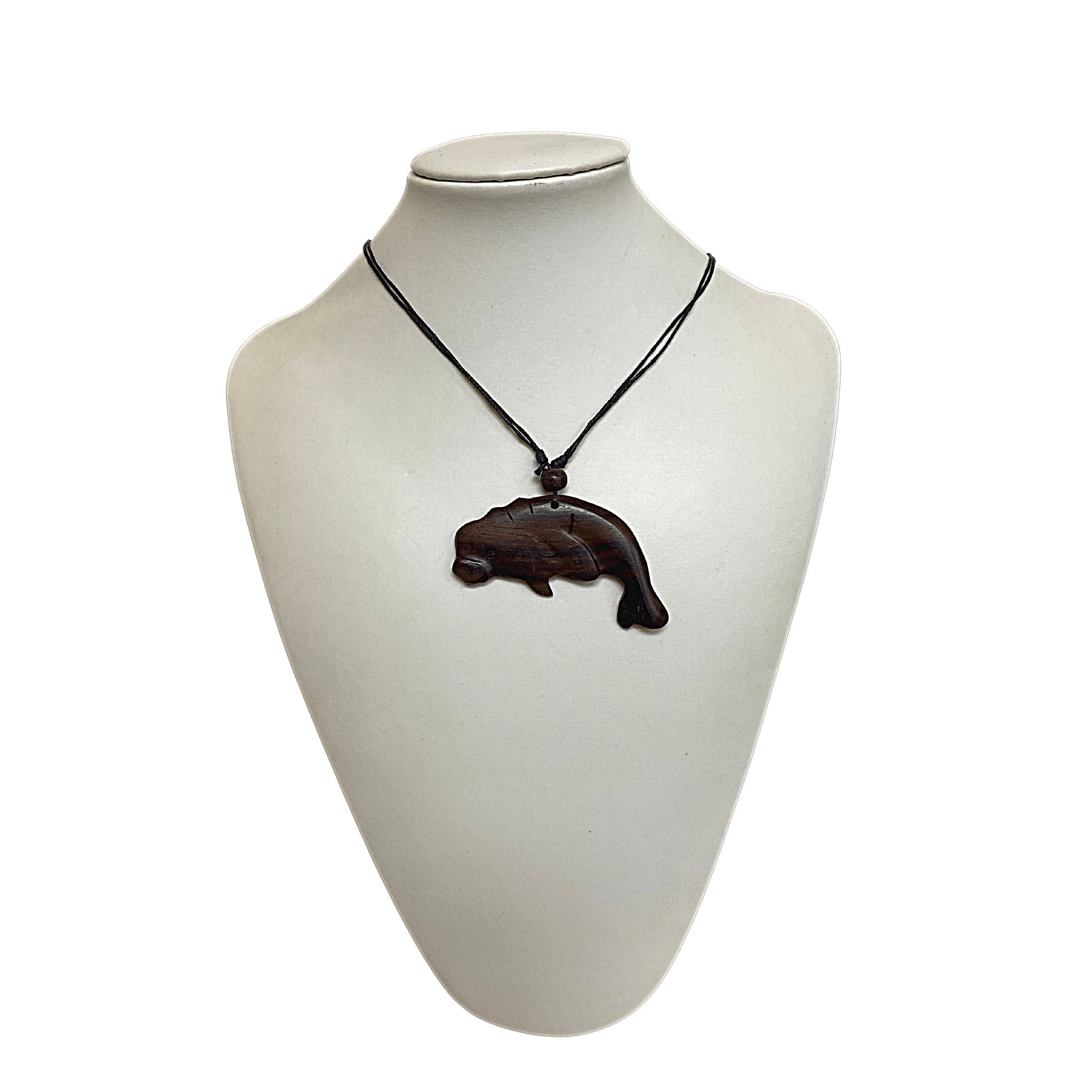 Dolphin Necklace Wooden hand carved Dolphine necklace  Ironwood Personolaized Wooden  Pendant, Sea Animal Nautical Wood Jewelry One of a Kind Gift for Him Her - Tobmarc Home Decor & Gifts 