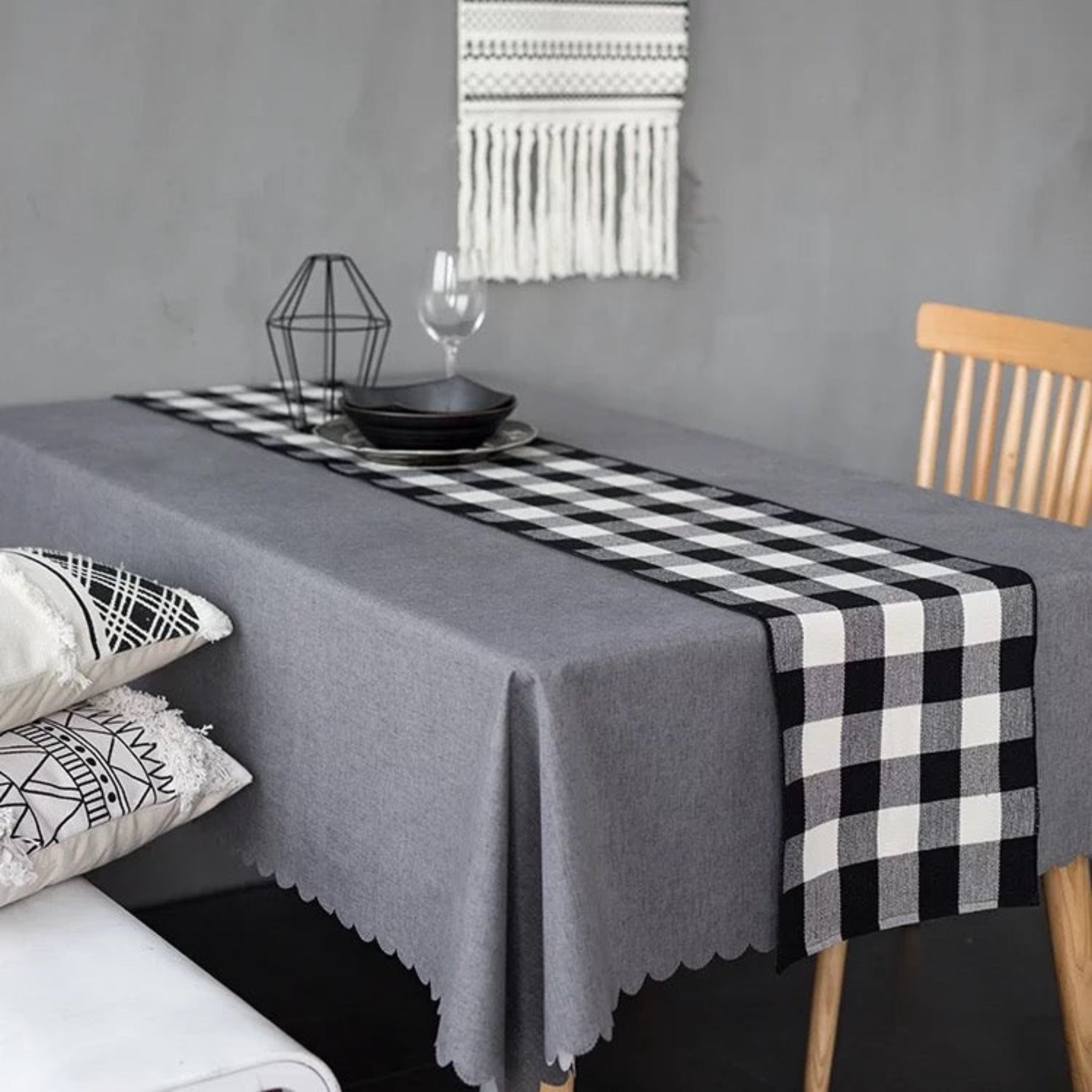 BUFFALO PLAID RUNNER for Decorating Home Dining Table