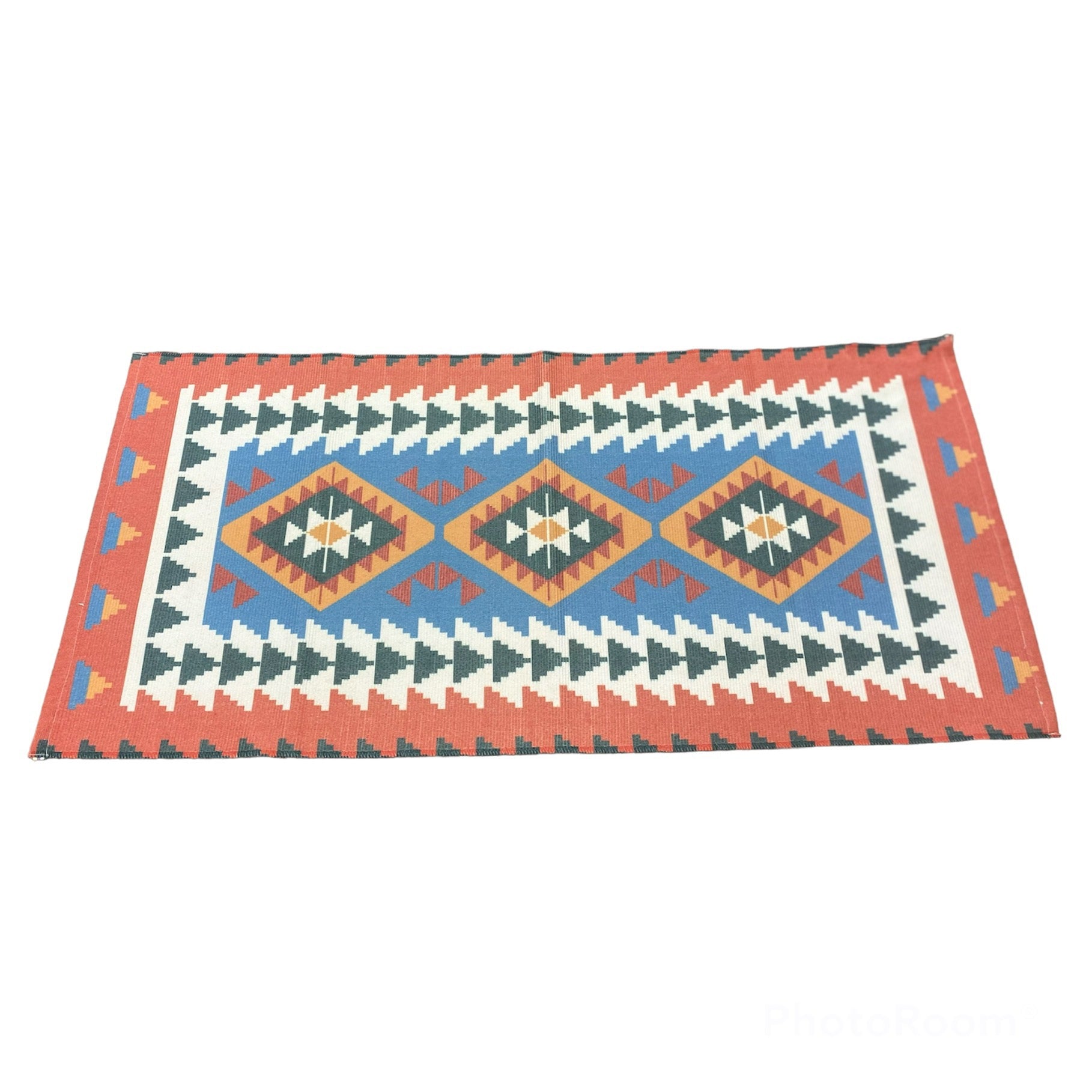 Bedside Tassel Rugs and Carpets for Living Room blue