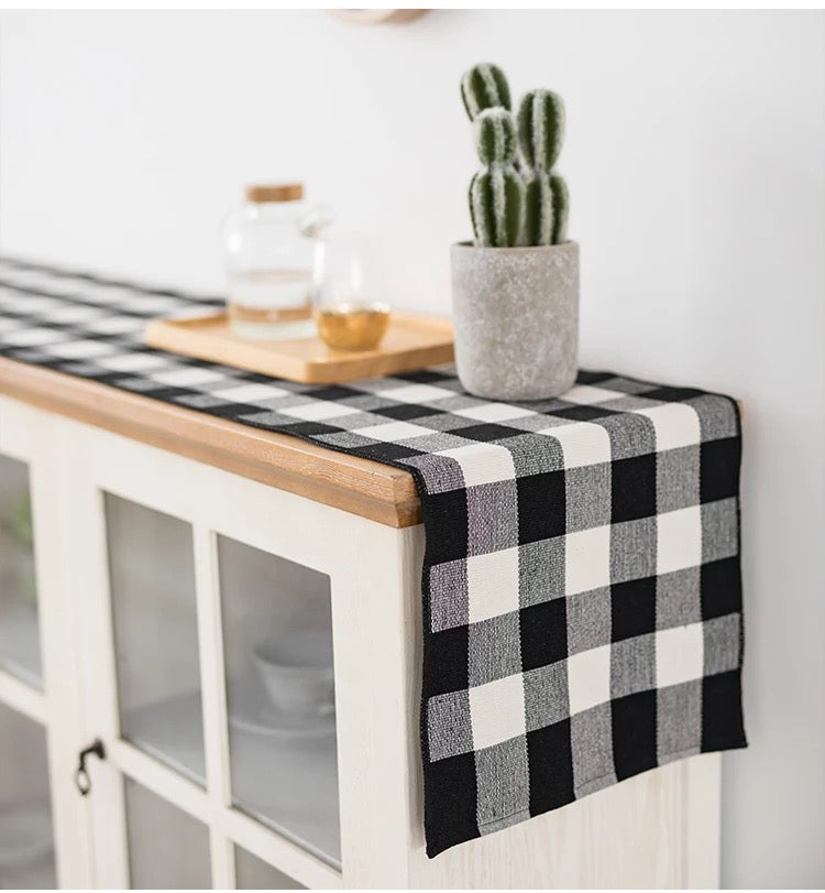 BUFFALO PLAID RUNNER for Decorating Home Dining Table