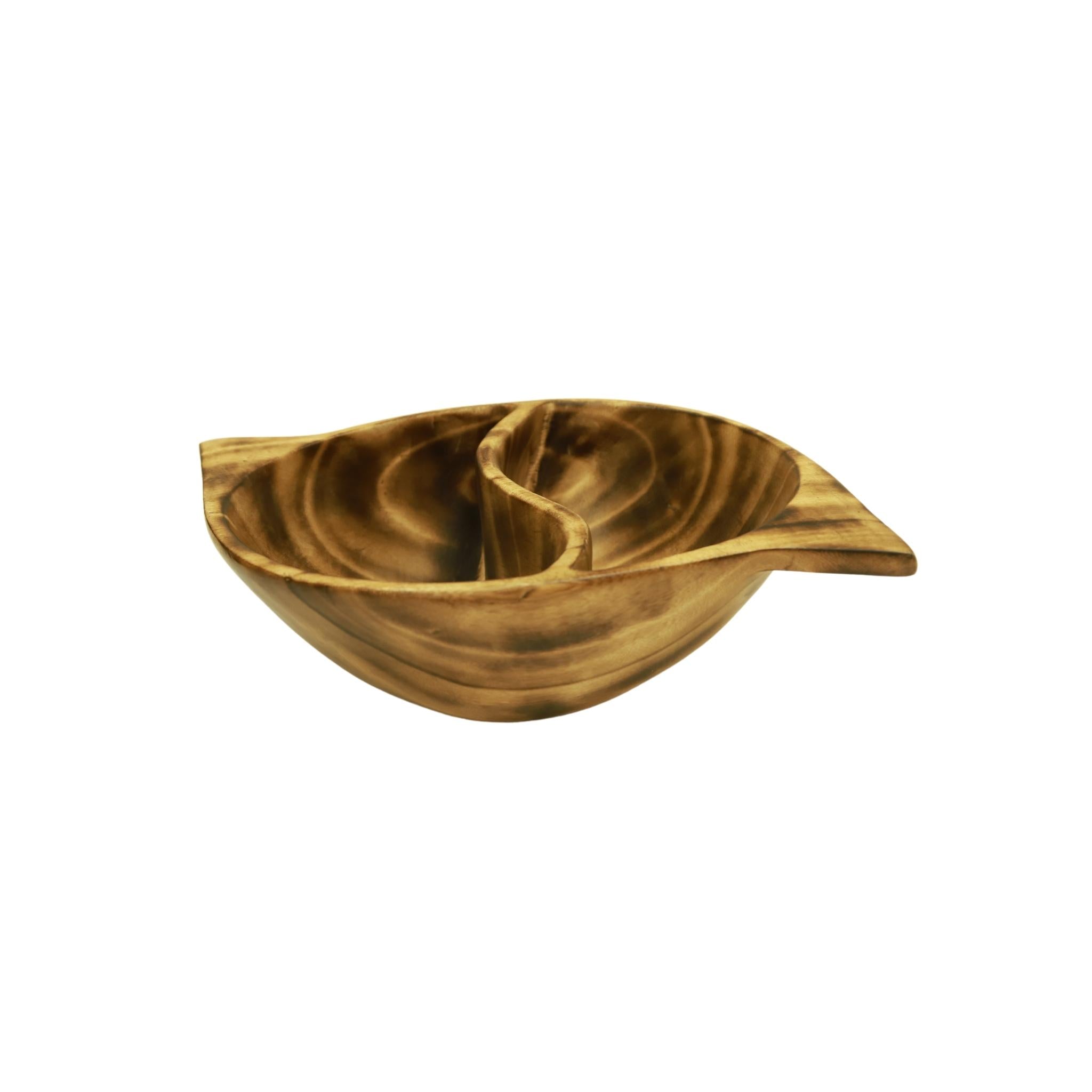 DEEP HANDCRAFTED S-Shaped Divided Bowl - Tobmarc Home Decor & Gifts 