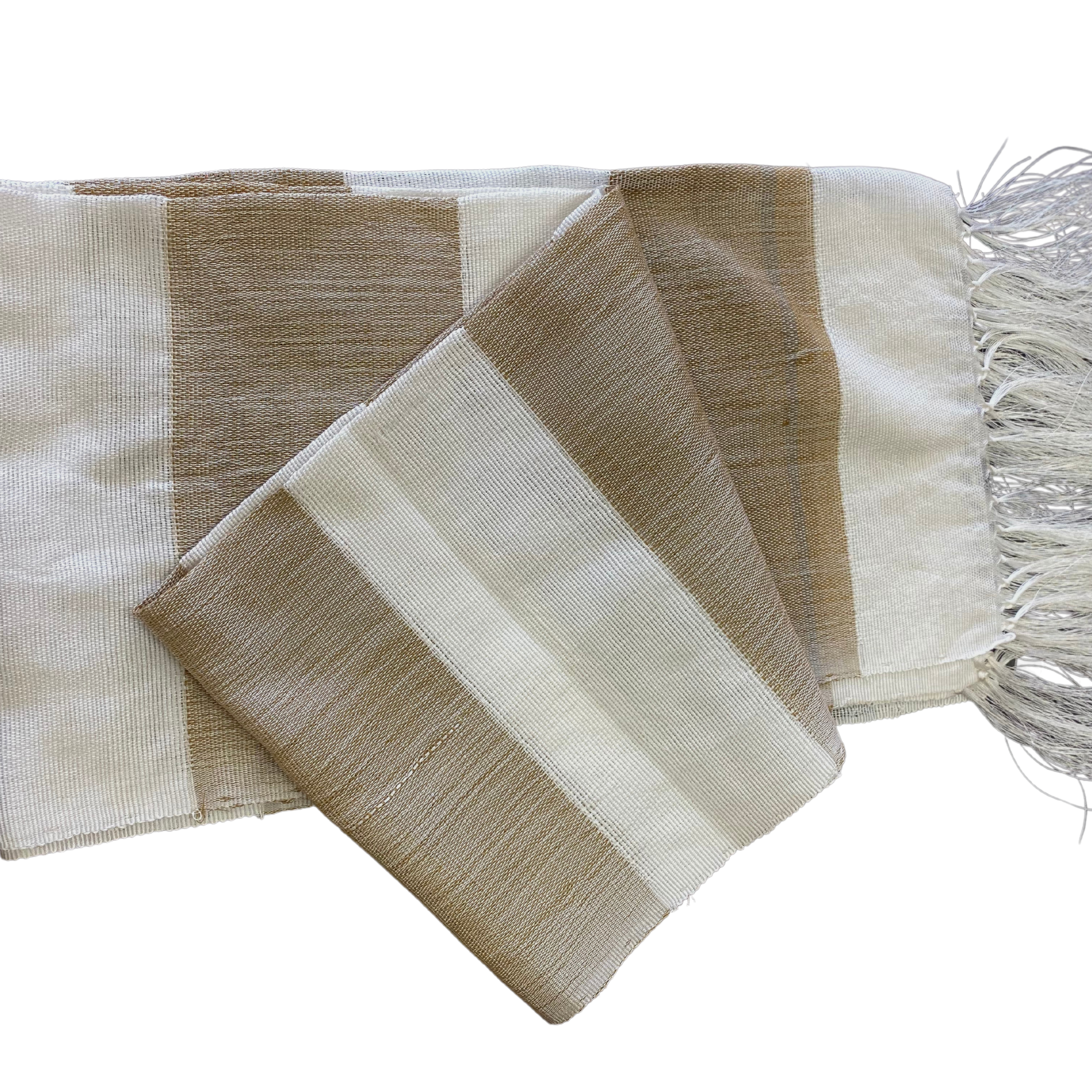 Raw Silk from Madagascar scarf,  table Runners Lamba Landy -002