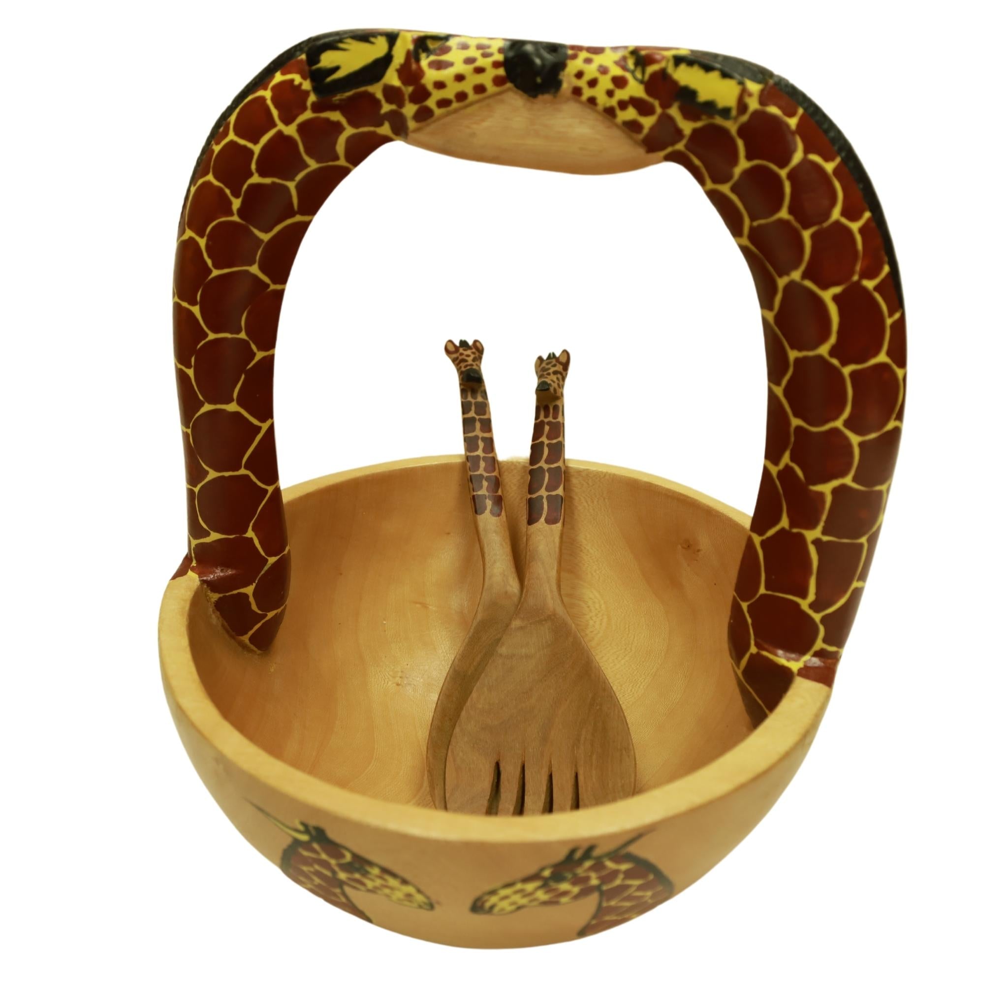 Giraffe /Zebra Basket Bowl - Tobmarc Home Decor & Gifts 