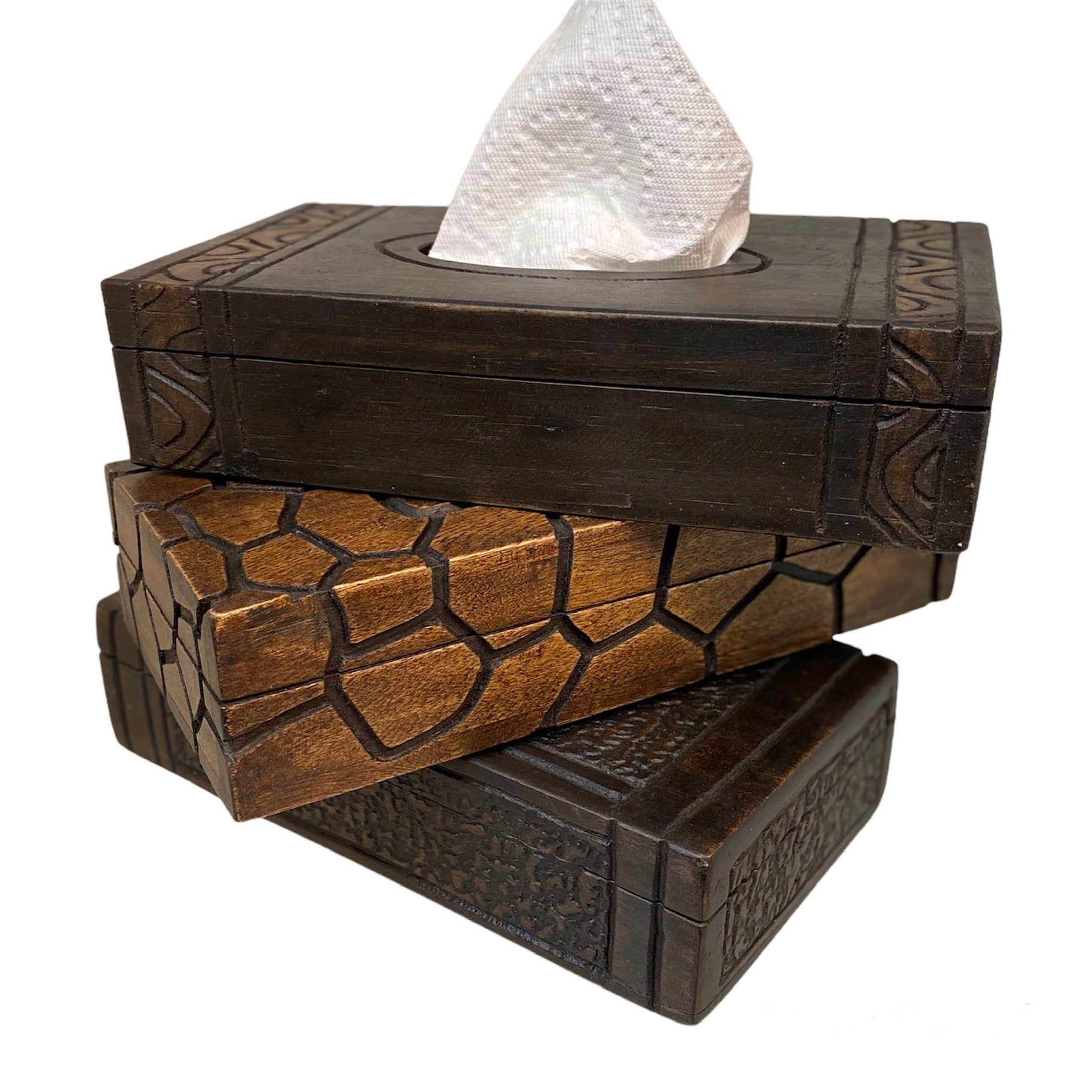 Wooden Tissue Box Handmade Napkin Dispenser  Kleenex Box