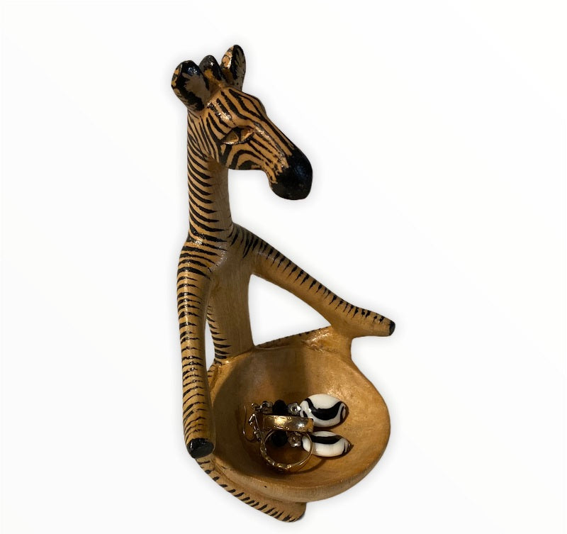 Handcrafted Yoga Zebra or Giraffe Bowl - Tobmarc Home Decor & Gifts 