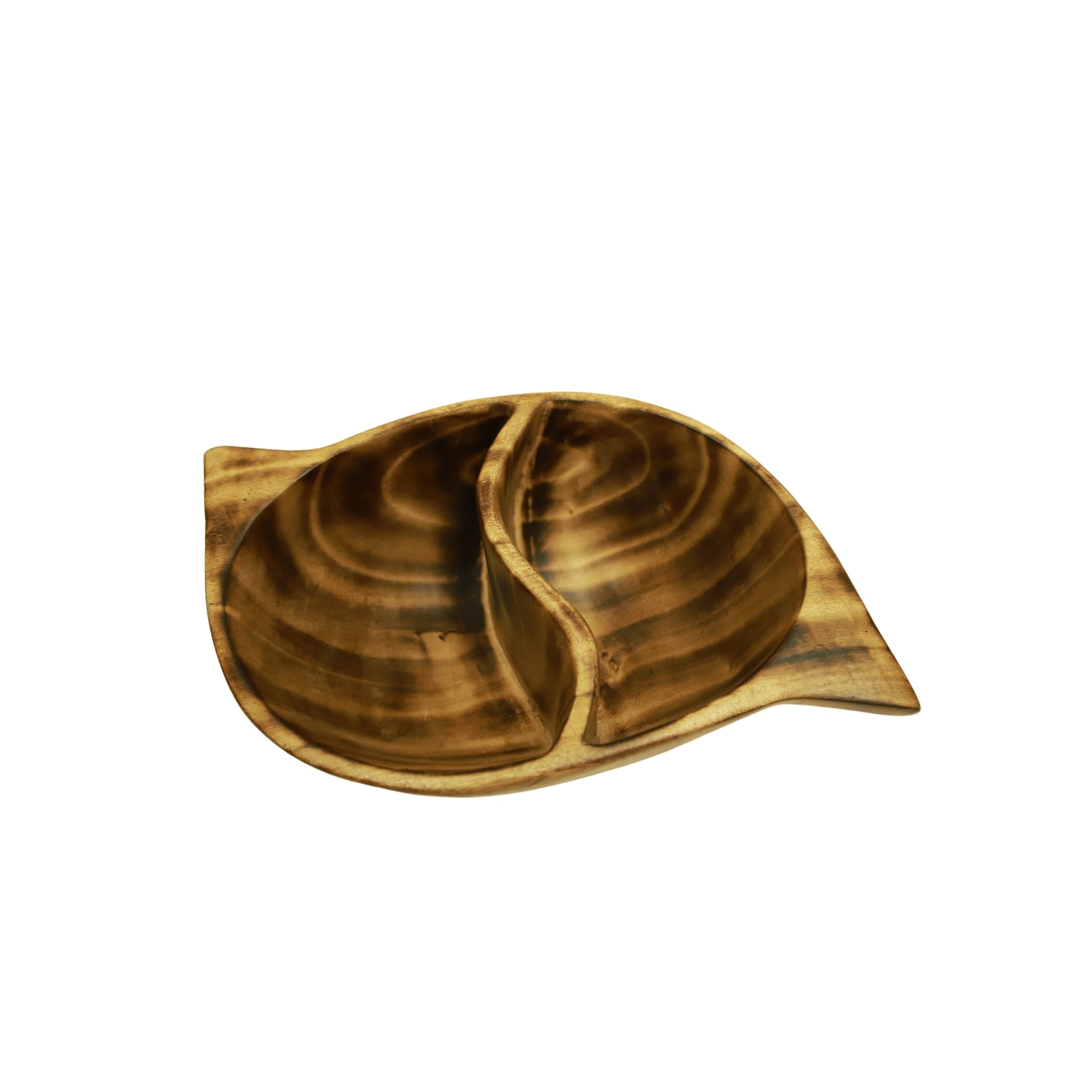 DEEP HANDCRAFTED S-Shaped Divided Bowl - Tobmarc Home Decor & Gifts 