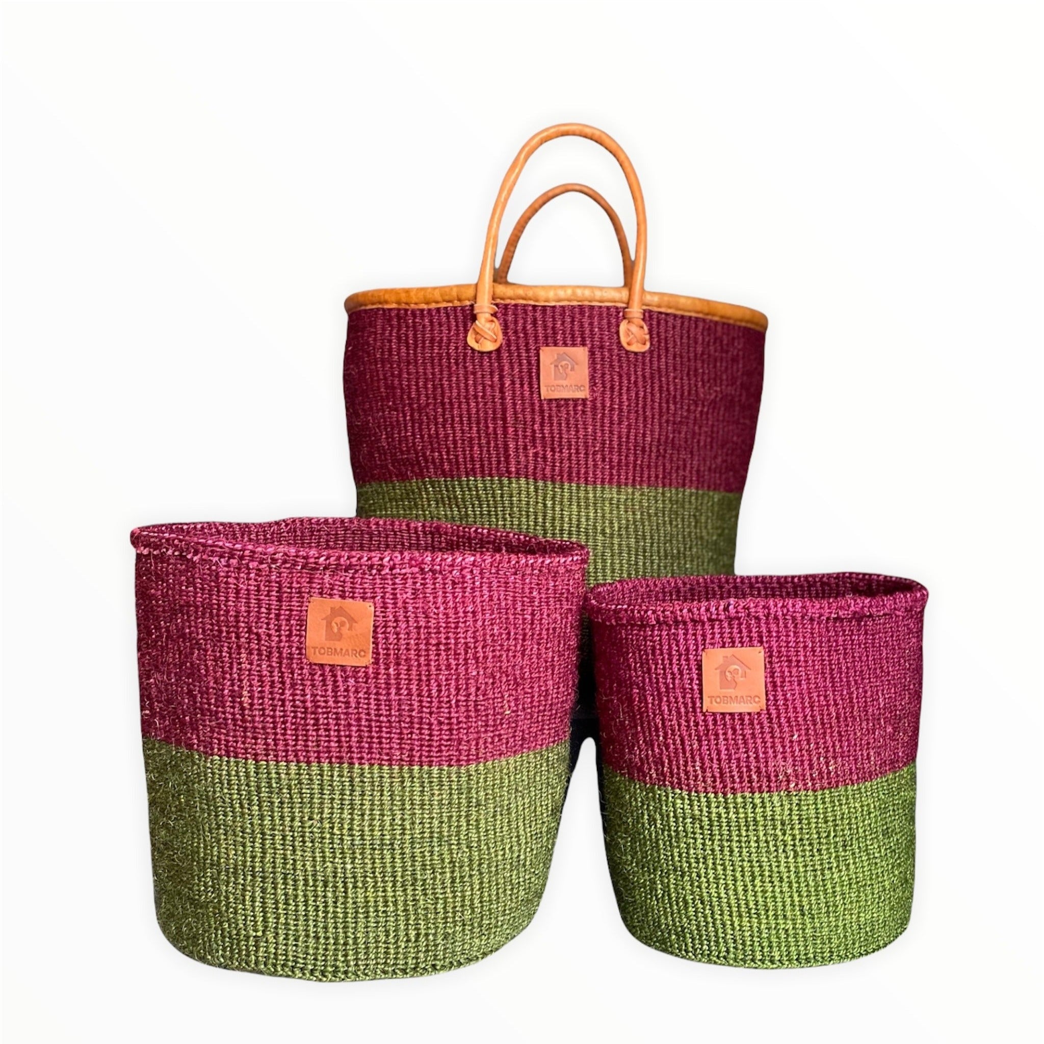 PLANTER BASKET, HOUSEWARMING Basket, Sisal Cute Colorful Beach African Basket, Farm House Organizer Storage Bin Basket - Tobmarc Home Decor & Gifts 